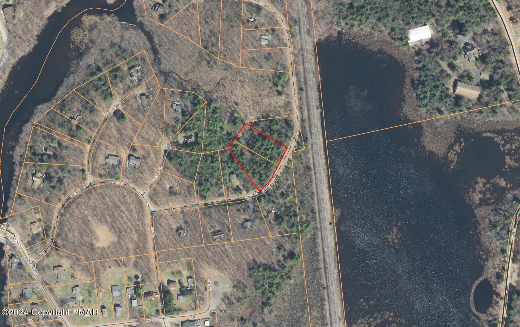 Aerial View - LOT 18& 19 Louis Lane, Gouldsboro, PA 18424, Gouldsboro