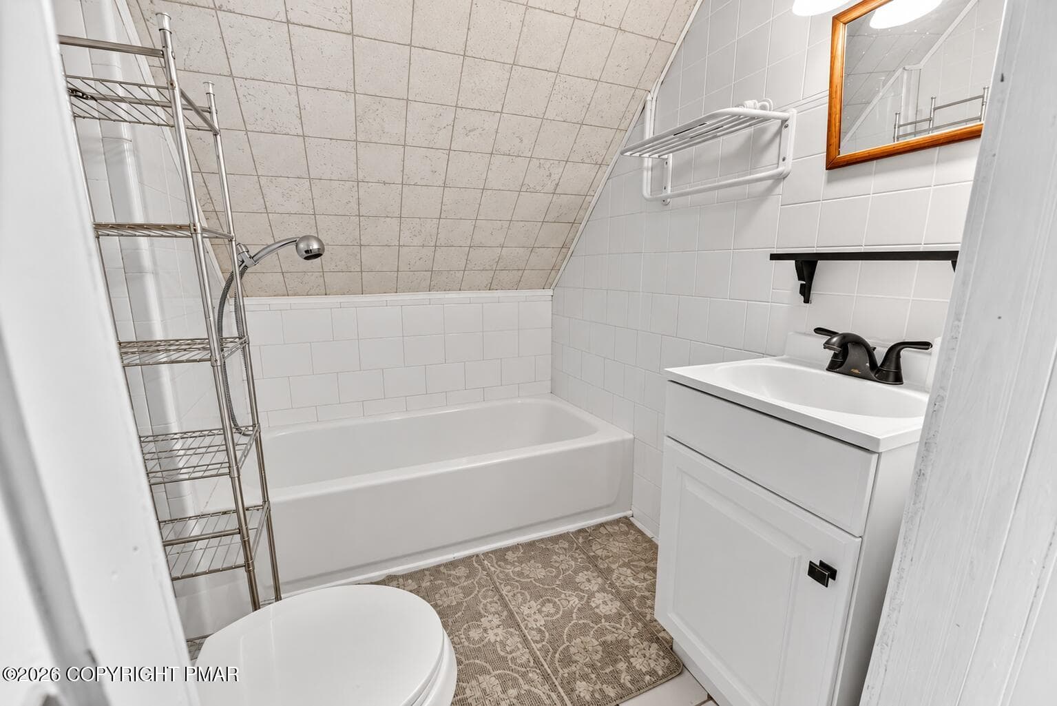 Bright Attic Bathroom Interior - 2027 Skyview Terrace, Tobyhanna, PA 18466, Tobyhanna
