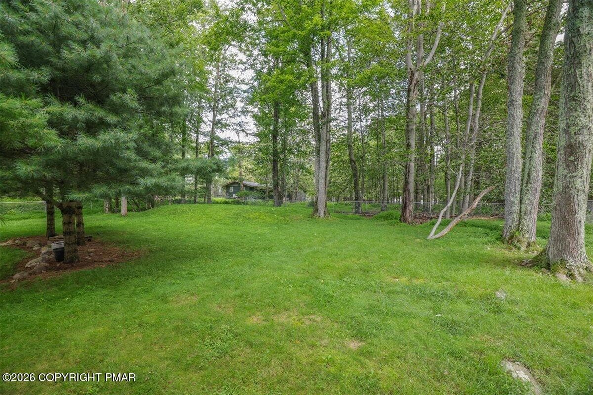 Fenced In Yard - 122 Tamarack Trail, Pocono Summit, PA 18346