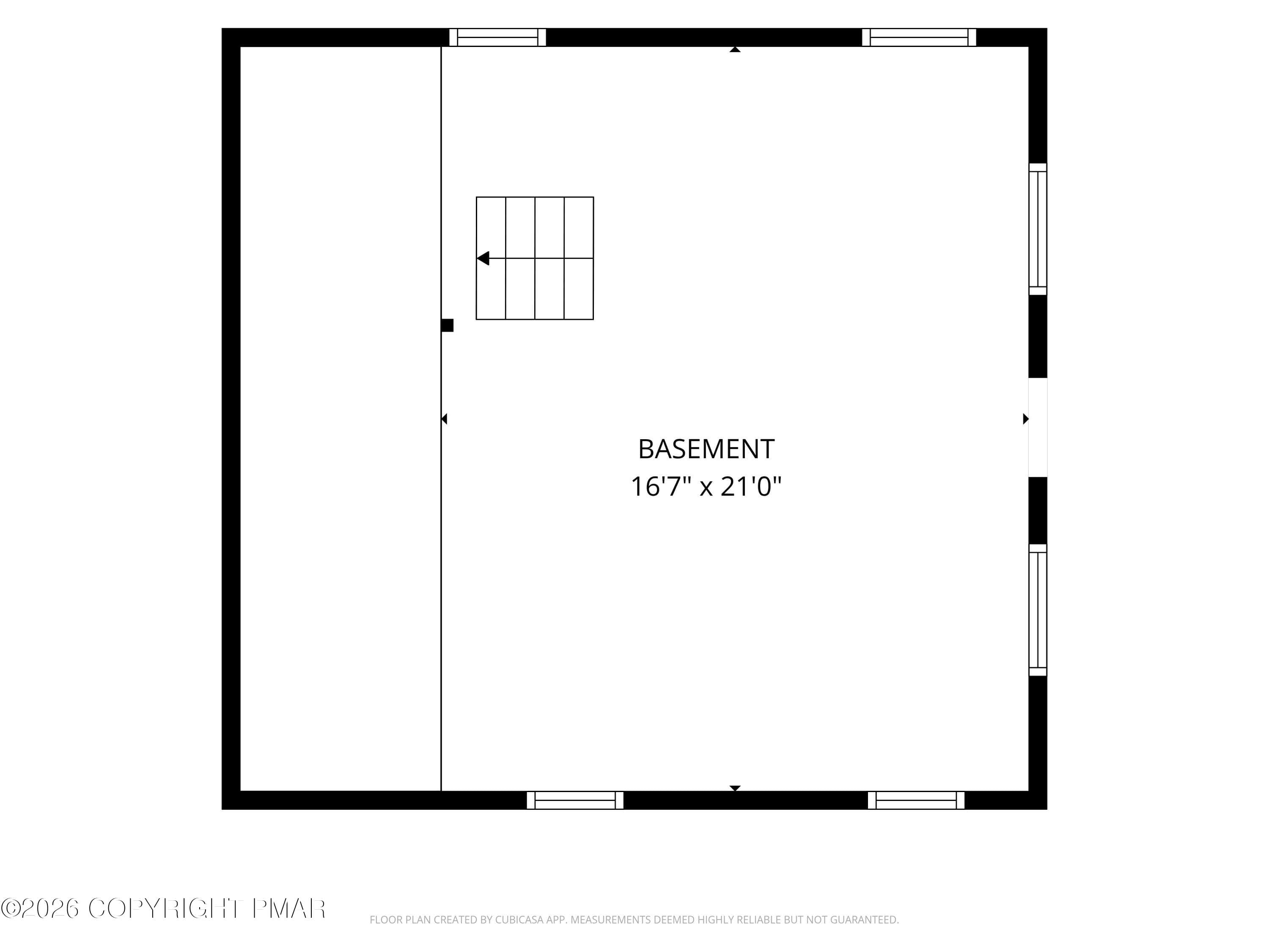 Floor Plan Basement - 178 N Easton Belmont Pike, Stroudsburg, PA 18360, Stroudsburg