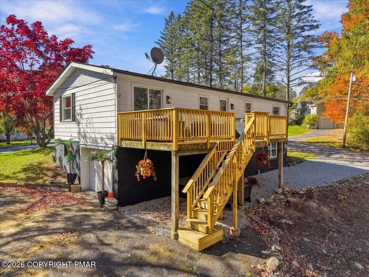 Back of Home - 19 Oak Street, Mount Pocono, PA 18344