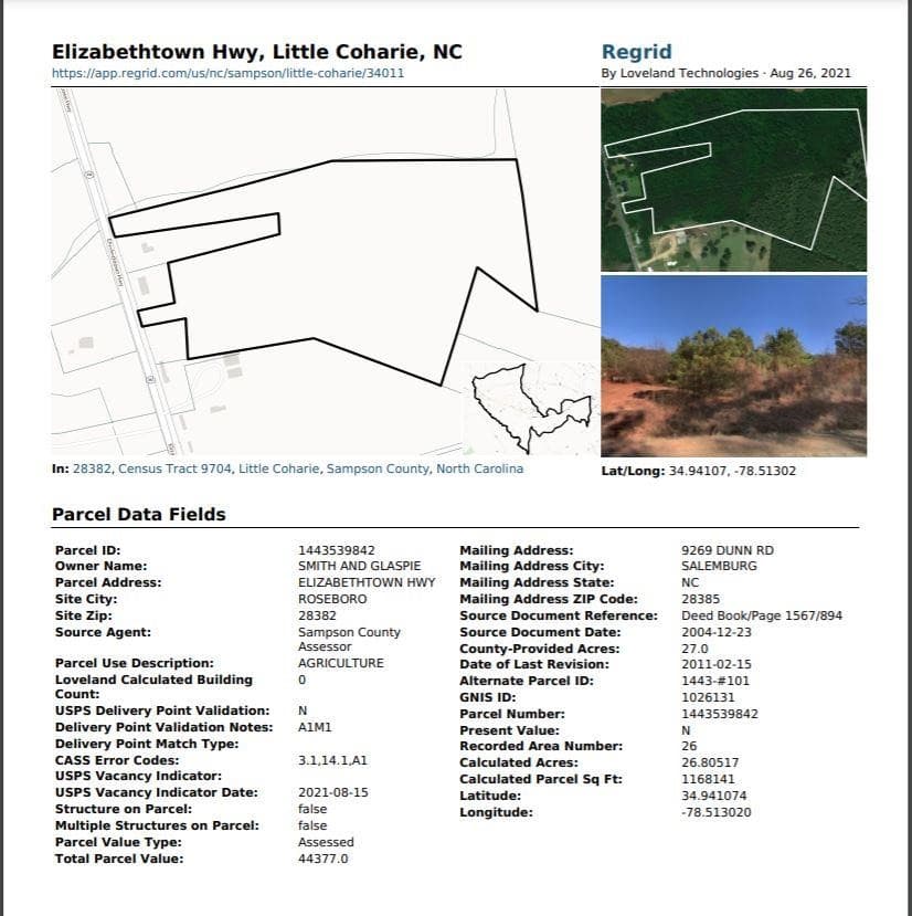 0 Elizabethtown Highway, Roseboro, NC 28382