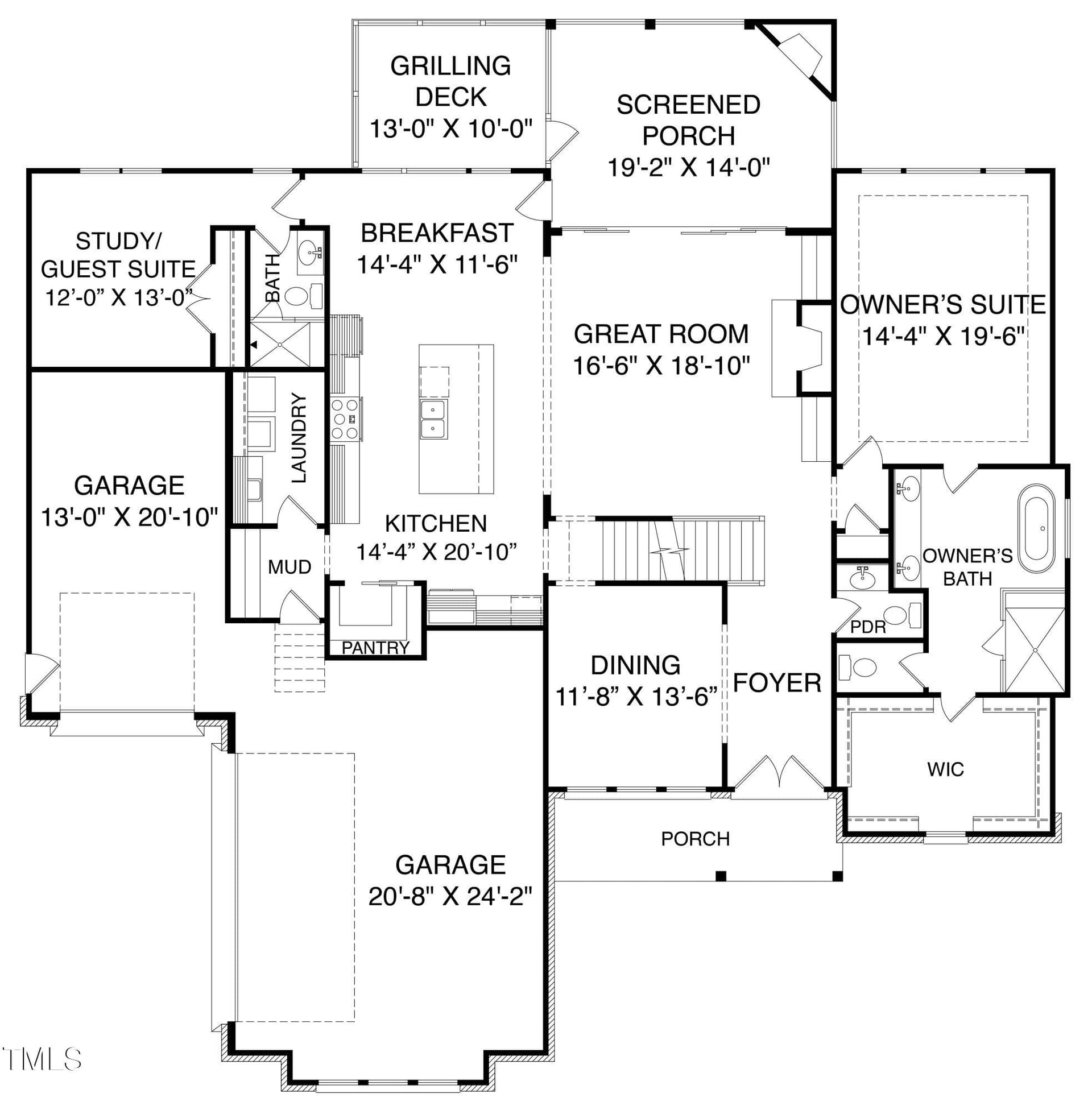 WFL 111 Main Level MLS - 122 W Beech Slope Court, Chapel Hill, NC 27517