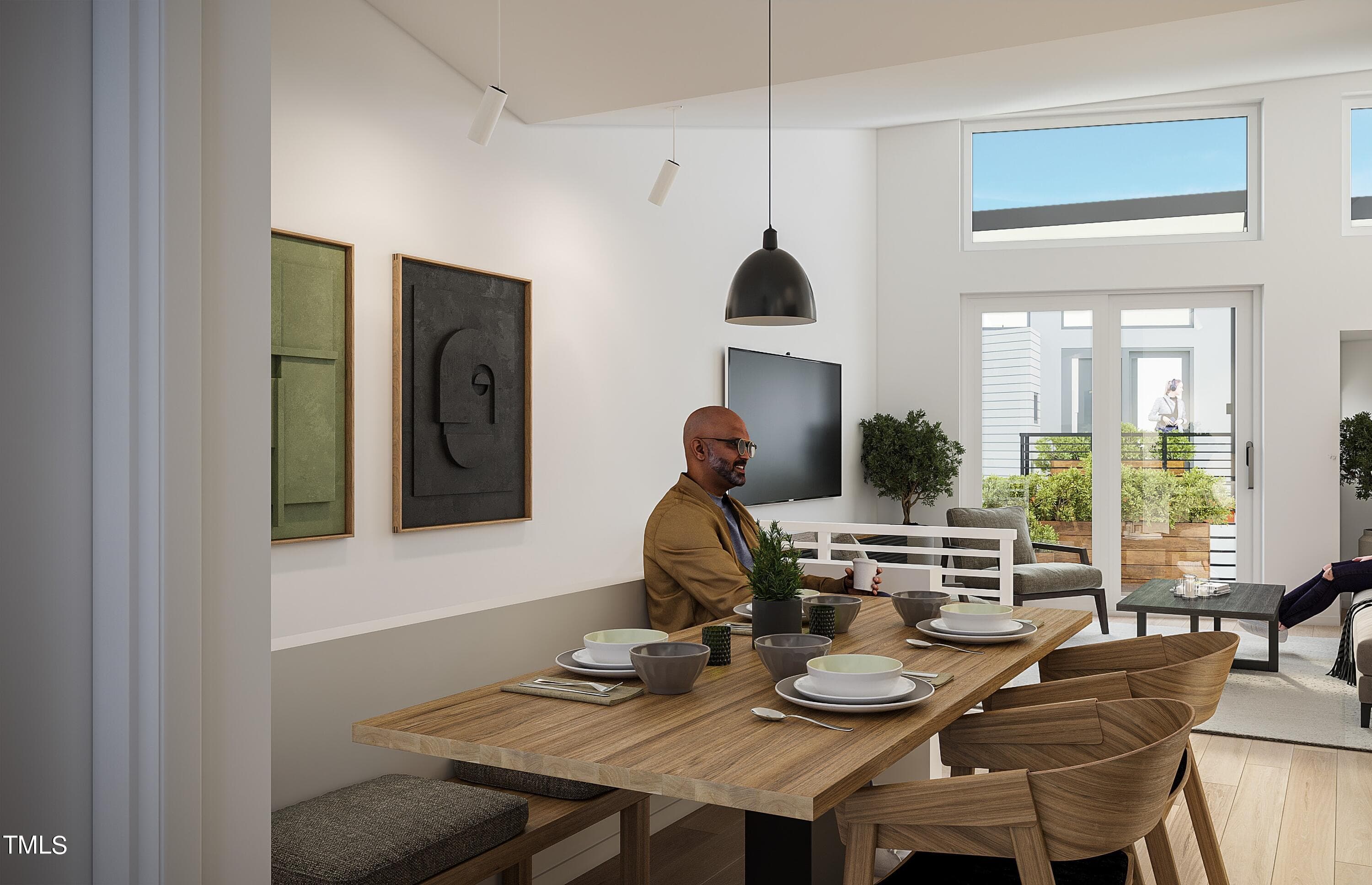 Dining Area to Living Room - 106 Broadway Street 202, Durham, NC 27701, Durham