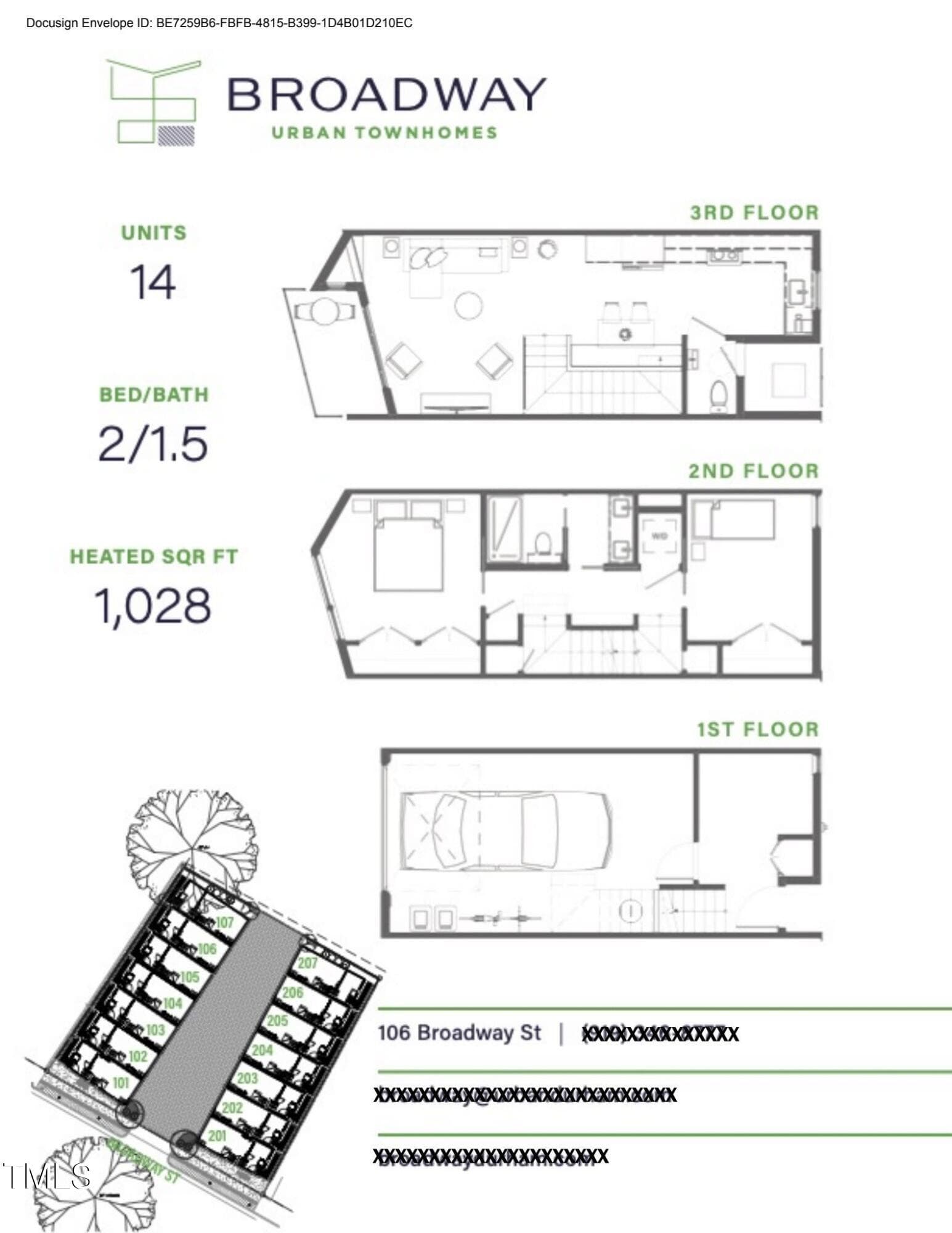 Floor Plans - 106 Broadway Street 202, Durham, NC 27701, Durham