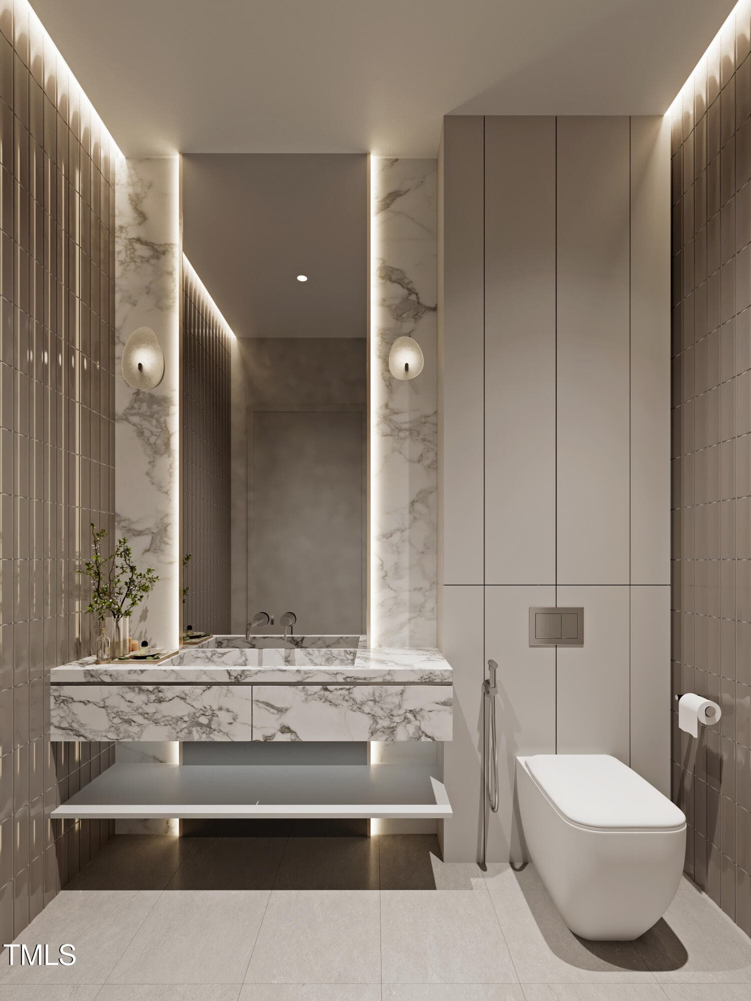 POWDER ROOM - 5909 Tower Grove Drive, Raleigh, NC 27614, Raleigh