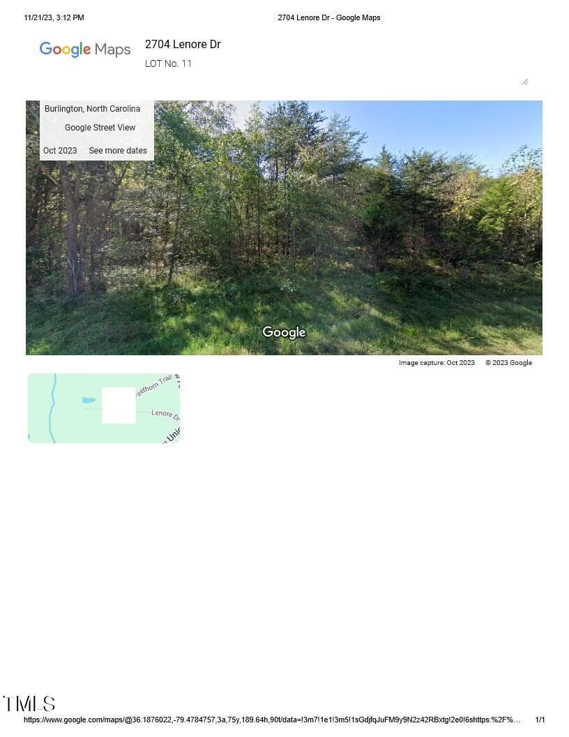 2704 Lenore Dr - Google Maps_1 - Lots 11-14 Lenore Drive, Burlington, NC 27217