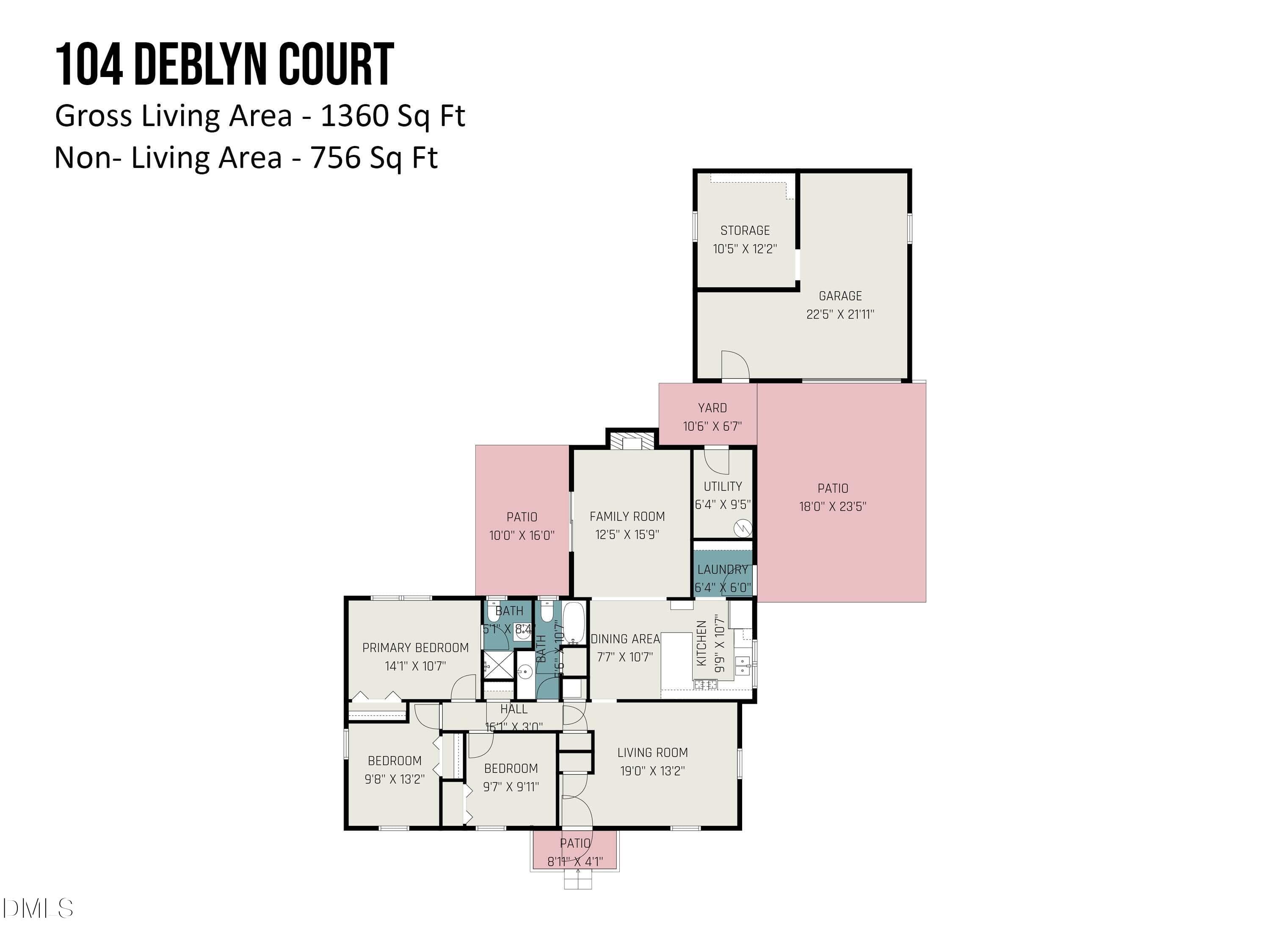 Floor Plan - 104 Deblyn Court, Durham, NC 27713, Durham
