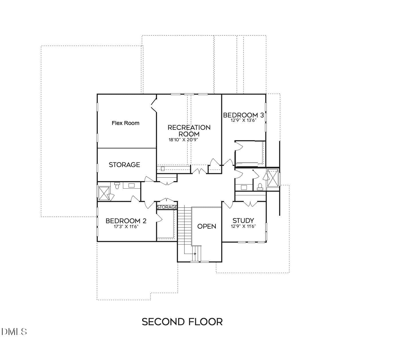 Second Floor - 2800 Wexford Forest Lane, Wake Forest, NC 27587