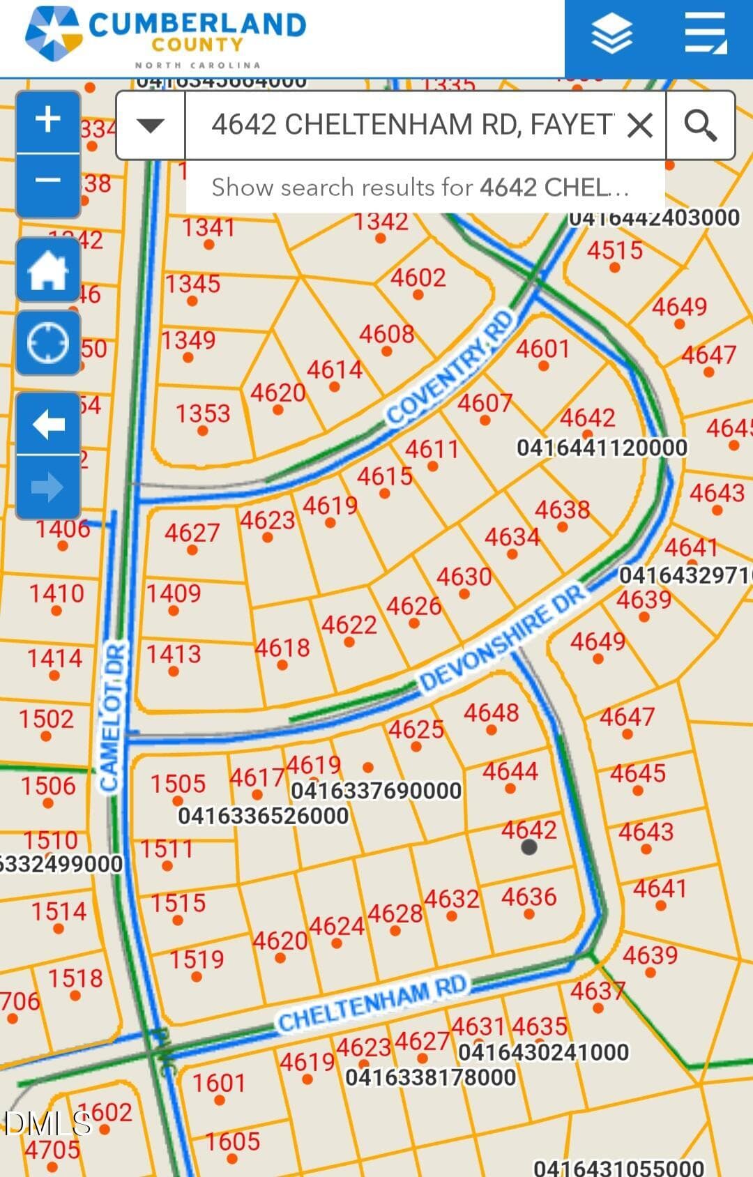 GIS Map - 4642 Cheltenham Road, Fayetteville, NC 28304, Fayetteville