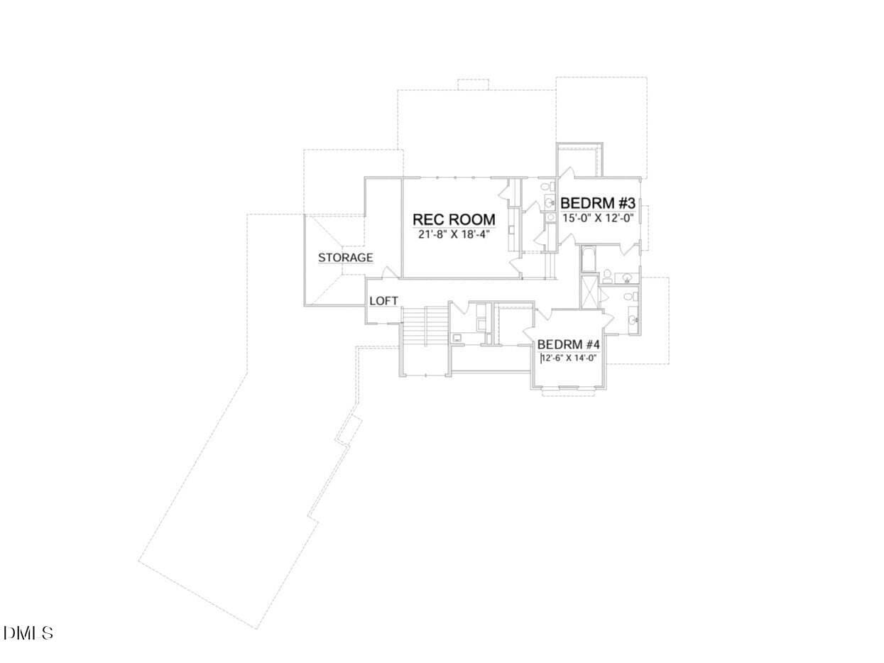 2nd floor plan - 7000 Rosewood Grove Lane, Raleigh, NC 27613, Raleigh