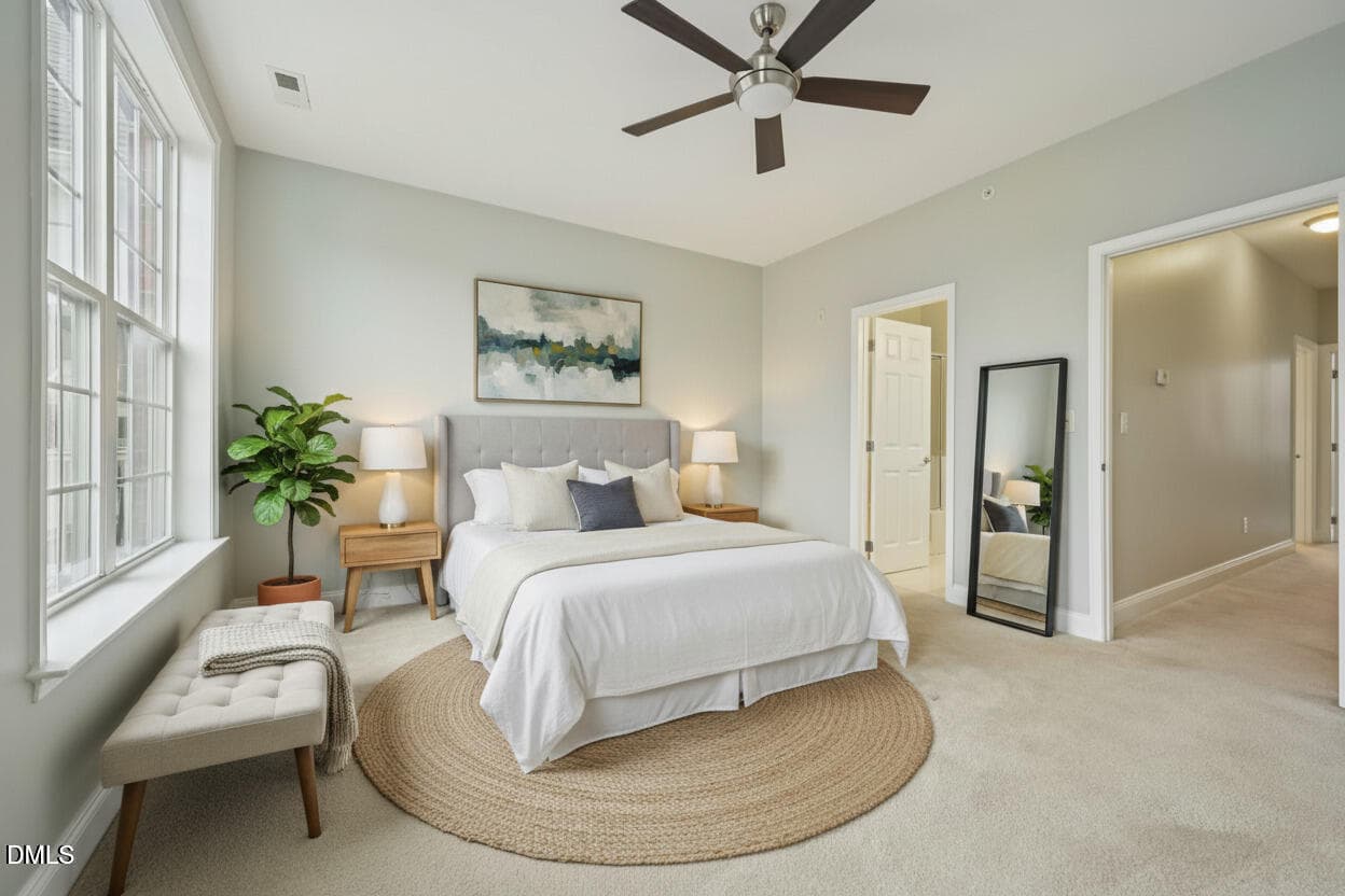 bedroom staged - 10510 Sablewood Drive 113, Raleigh, NC 27617, Raleigh