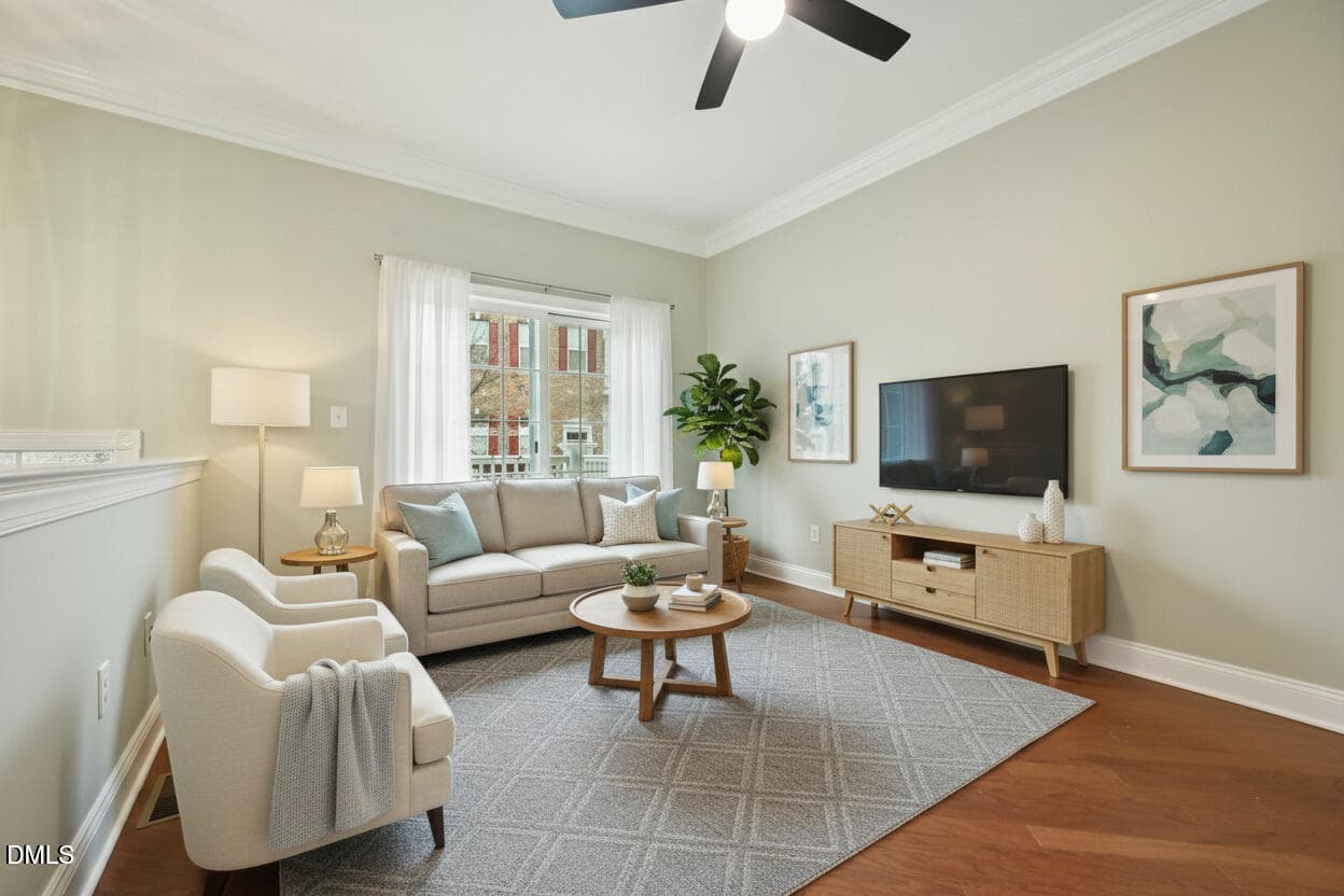 sablewood Livingroom staged - 10510 Sablewood Drive 113, Raleigh, NC 27617, Raleigh