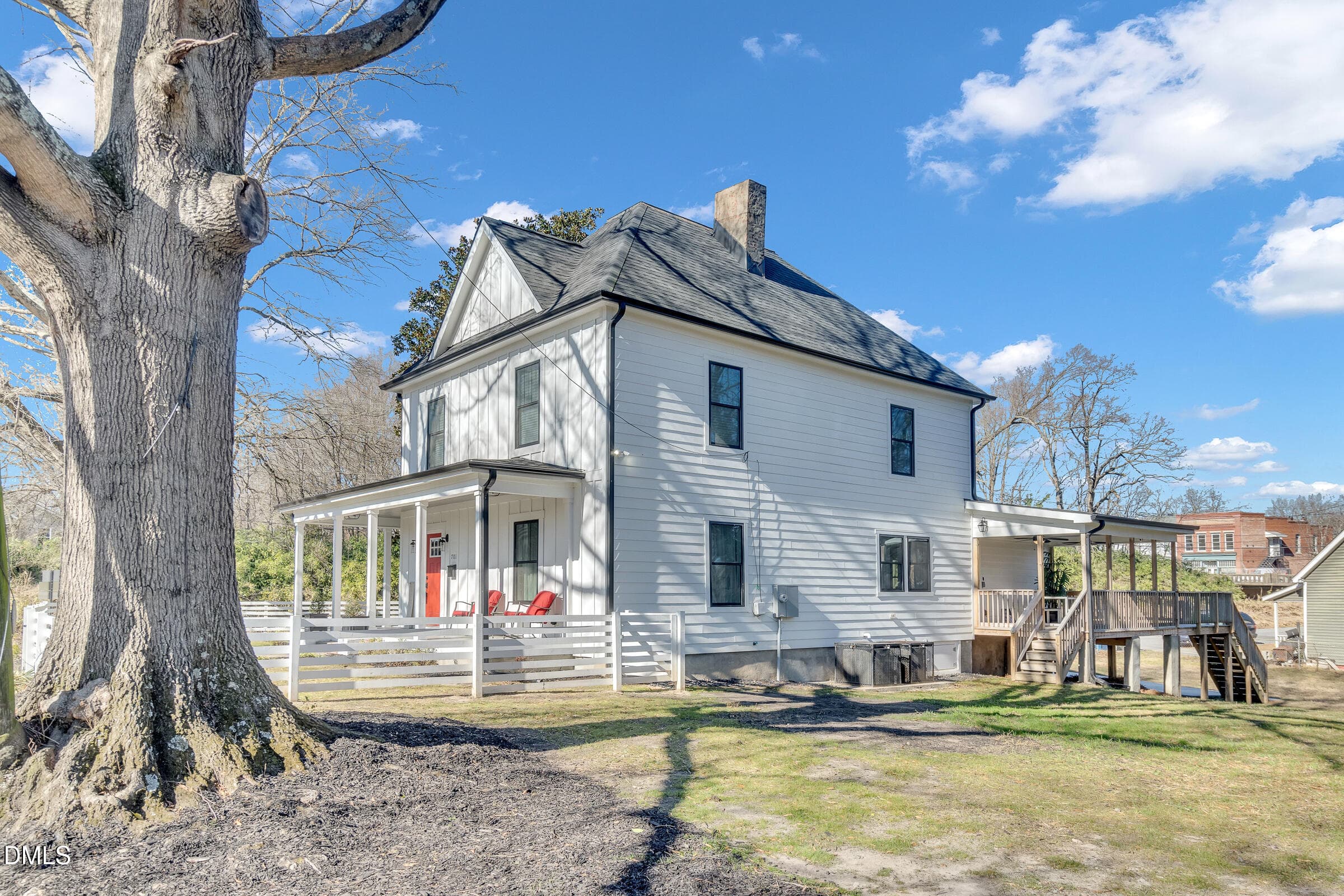 Side view from yard - 701 Eva Street, Durham, NC 27701, Durham