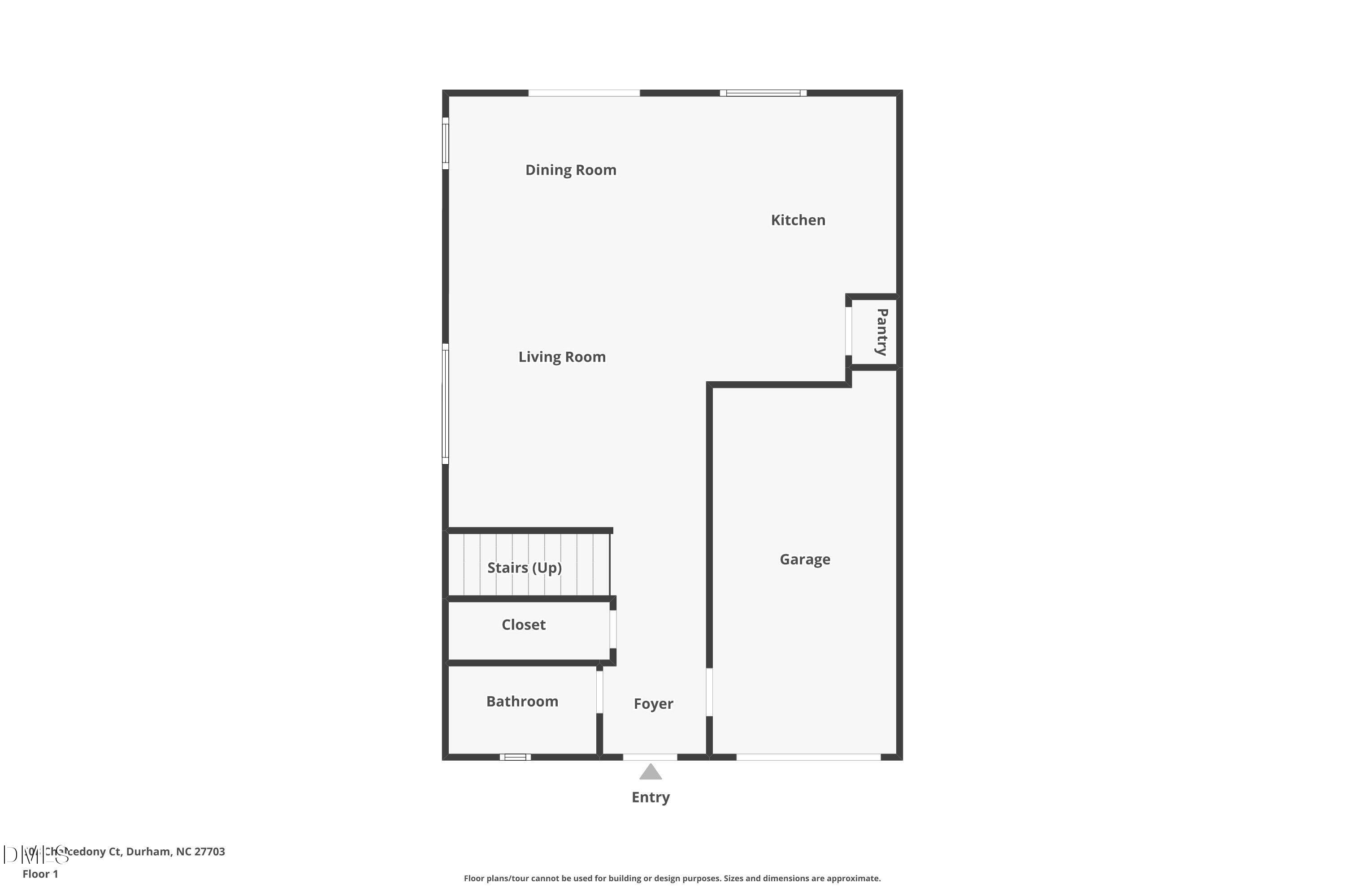 Floor-1 - 608 Chalcedony Court, Durham, NC 27703, Durham