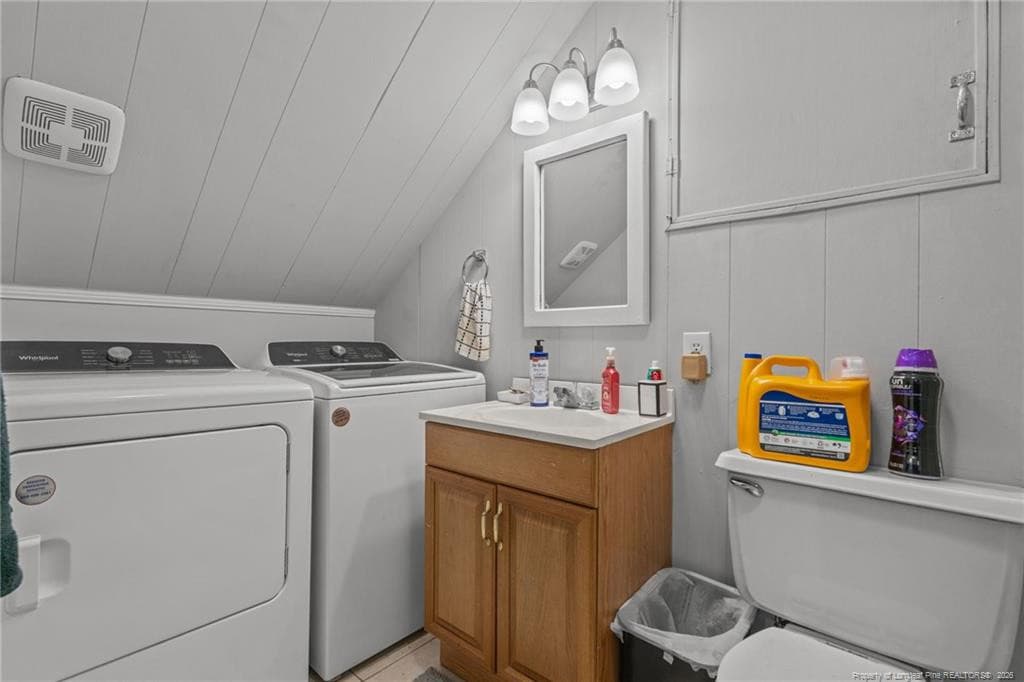 Basement Bathroom/Laundry Room - 326 Harbor Trace, Sanford, NC 27332