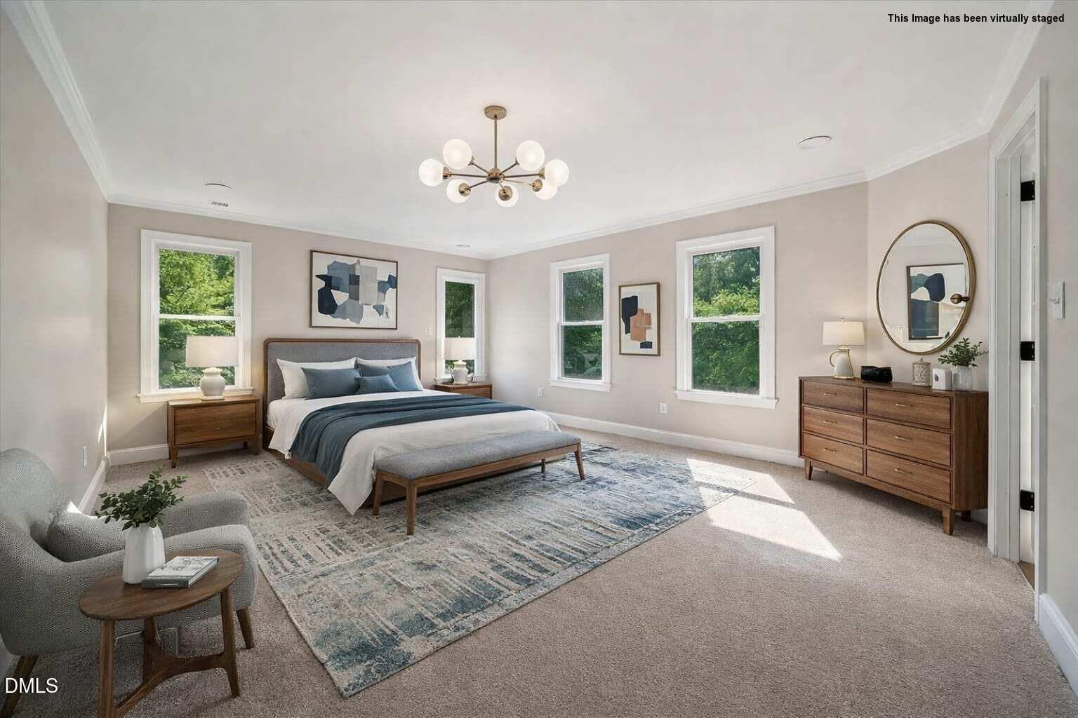 staged-55-aINT_049-mid-century - 6300 Swallow Cove Lane, Raleigh, NC 27614, Raleigh