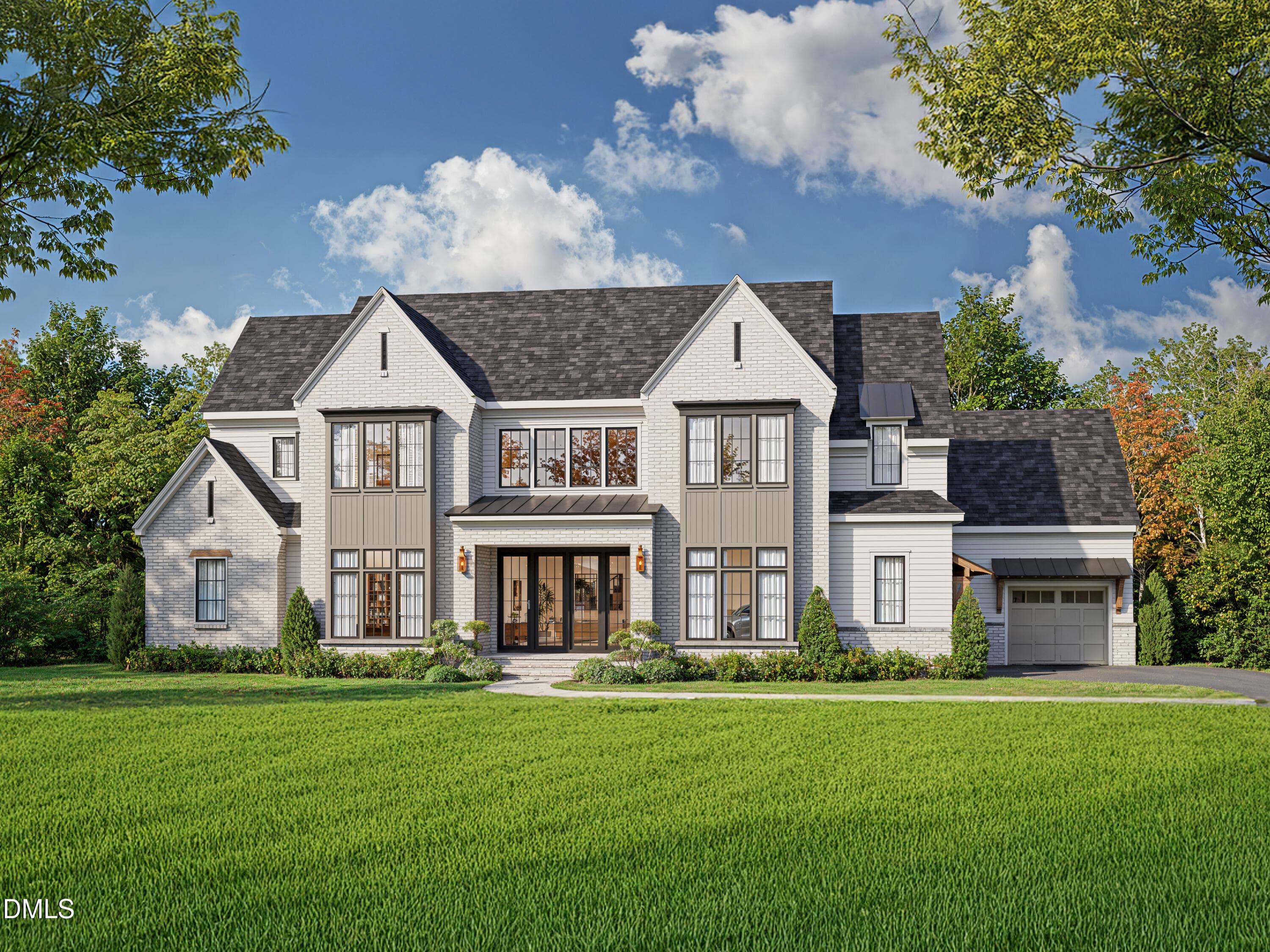 24 SFL Front Elevation Blue Heron MLS - 6477 Sanctuary Falls Drive, Raleigh, NC 27614, Raleigh