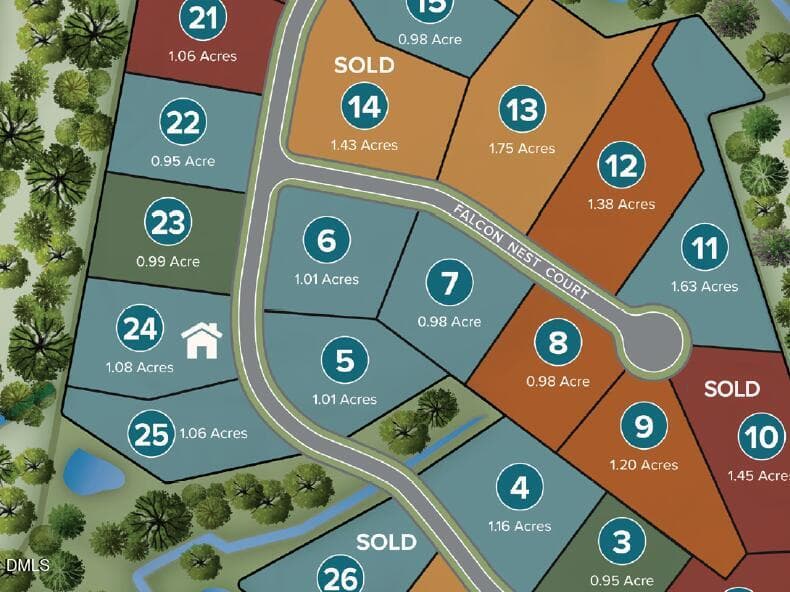Sanctuary Site Map Locator - 6477 Sanctuary Falls Drive, Raleigh, NC 27614, Raleigh