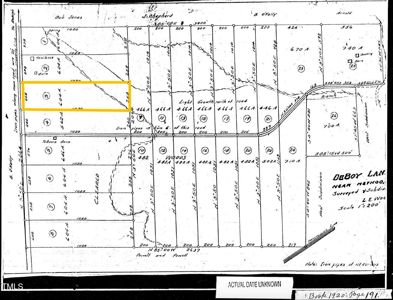 611 Powell Original Survey - 613 Powell Drive, Raleigh, NC 27606, Raleigh
