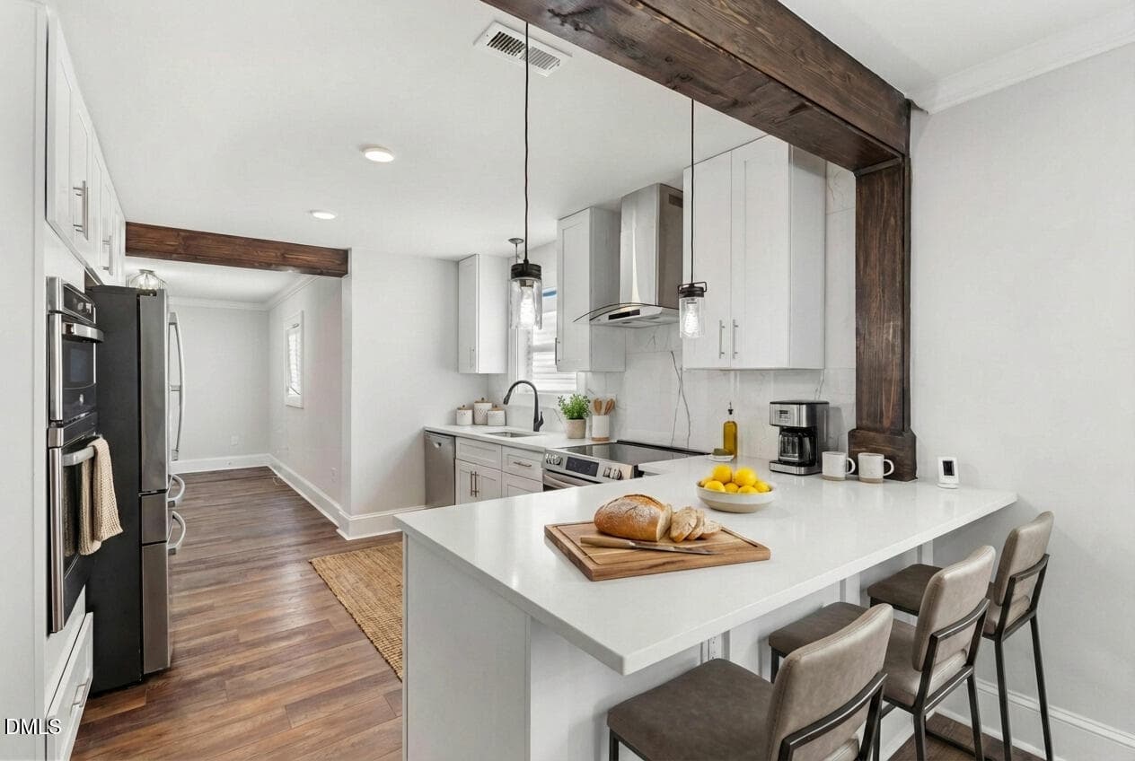 Kitchen (Virtually Staged) - 2617 Fayetteville Street, Durham, NC 27707, Durham