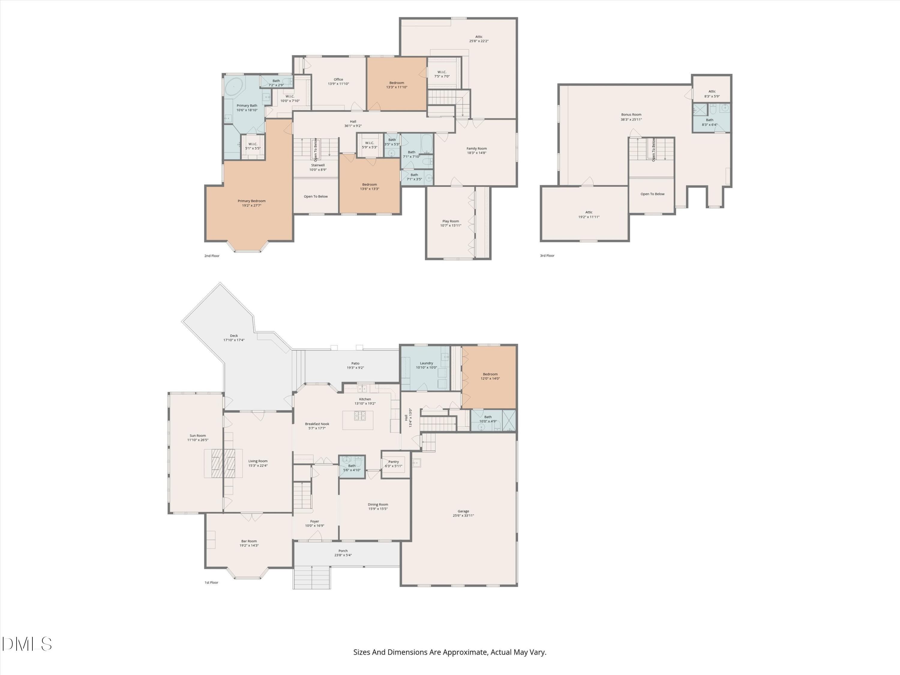 84 - Combined Floor Plan - 101 Abbotsfor - 101 Abbotsford Court, Durham, NC 27712, Durham