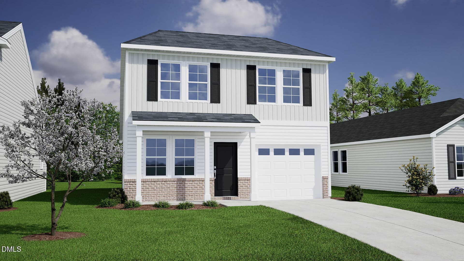 Atkinson_ElevB-Brick-CP1_web - 417 Osgood Street Lot 69, Angier, NC 27501