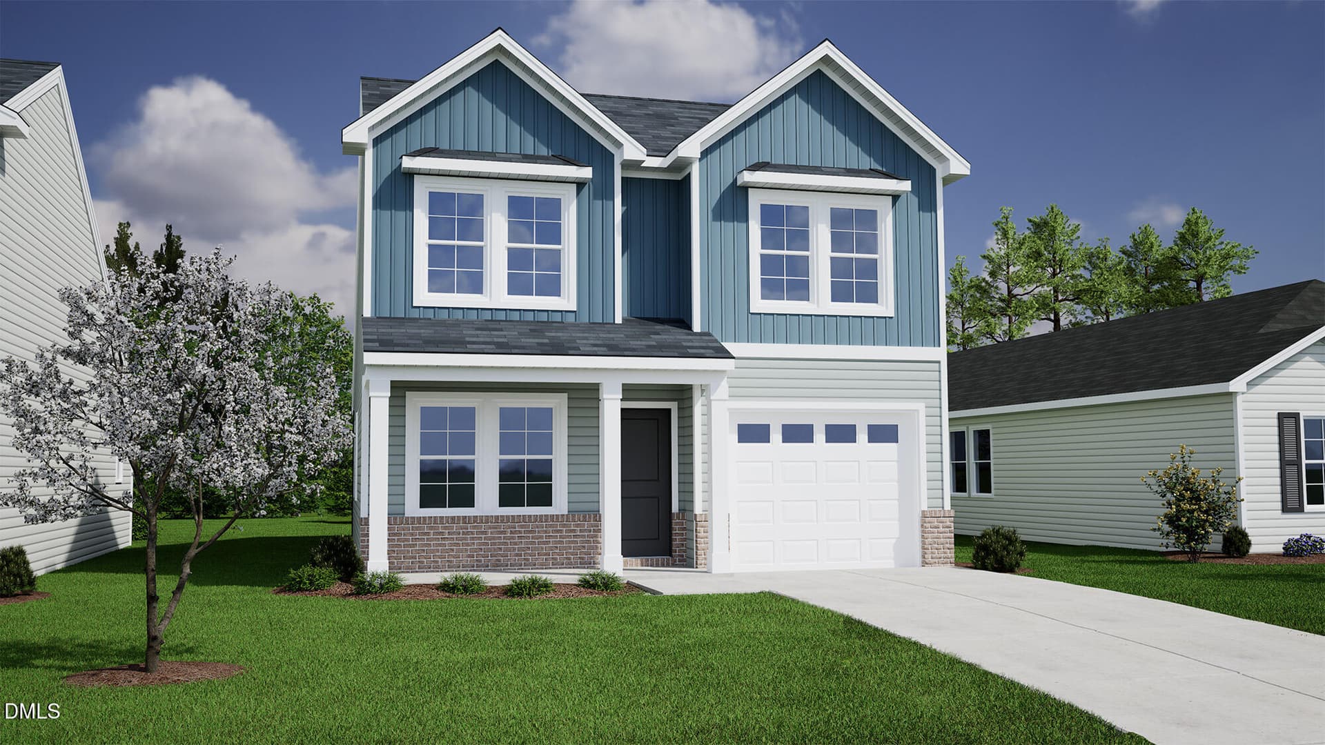 Atkinson_ElevD-Brick-CP3_web - 417 Osgood Street Lot 69, Angier, NC 27501