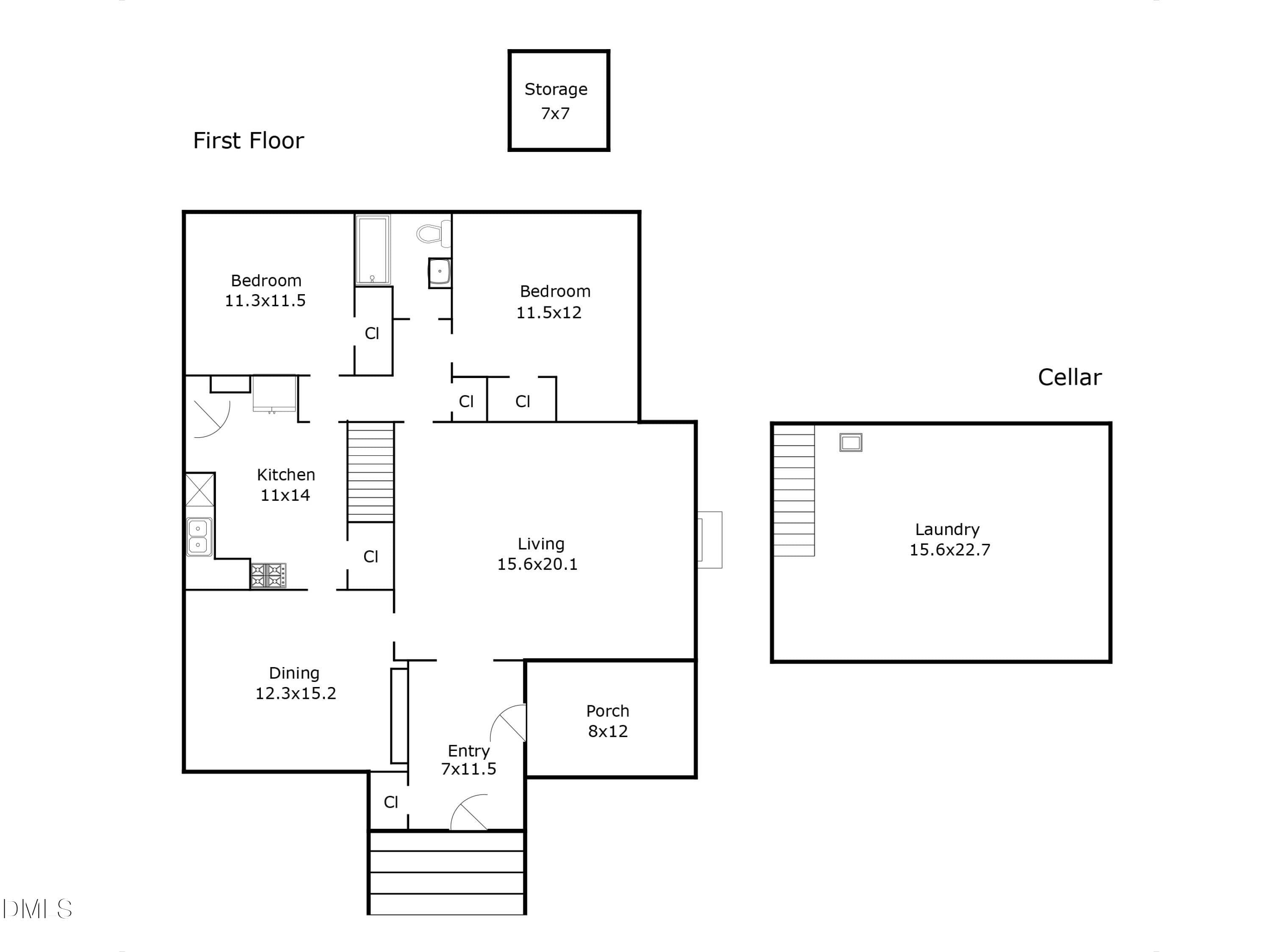 2303EnglewoodFloorPlan_MLS - 2303 Englewood Avenue, Durham, NC 27705, Durham