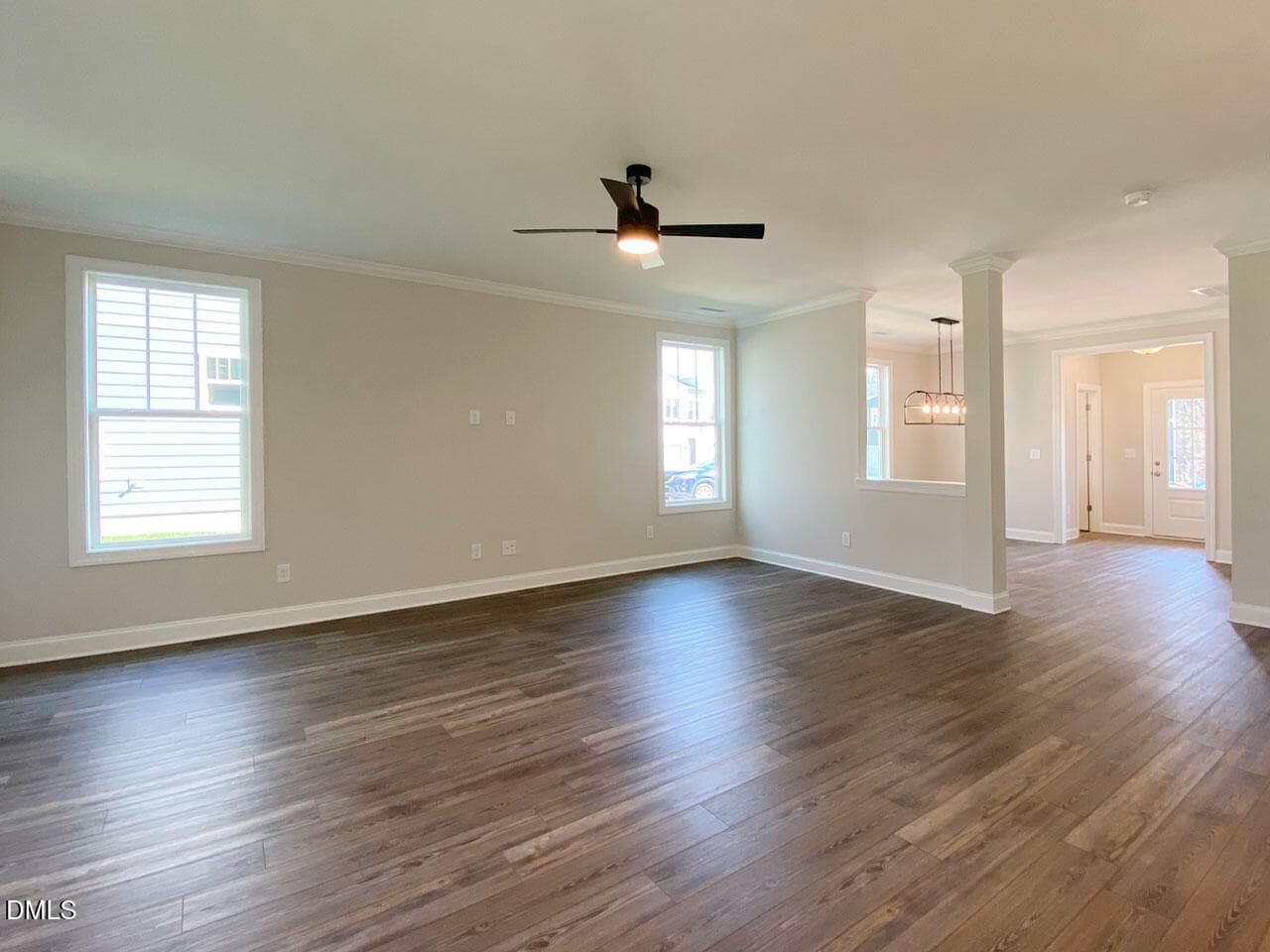 LV17 Living Room to Dining Room - 1206 B River Rock Drive, Durham, NC 27704, Durham