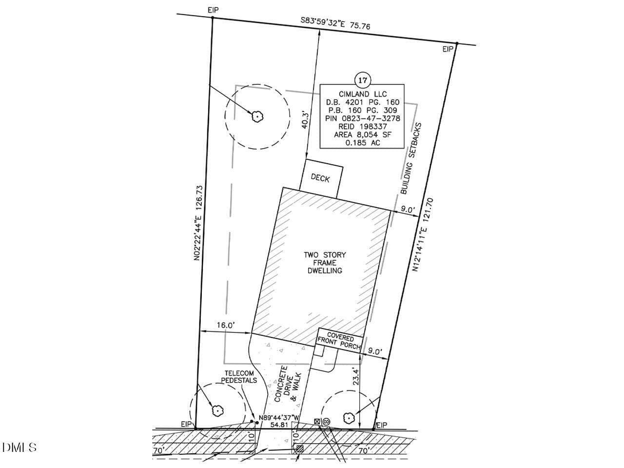 LV17 Plot Plan - 1206 B River Rock Drive, Durham, NC 27704, Durham