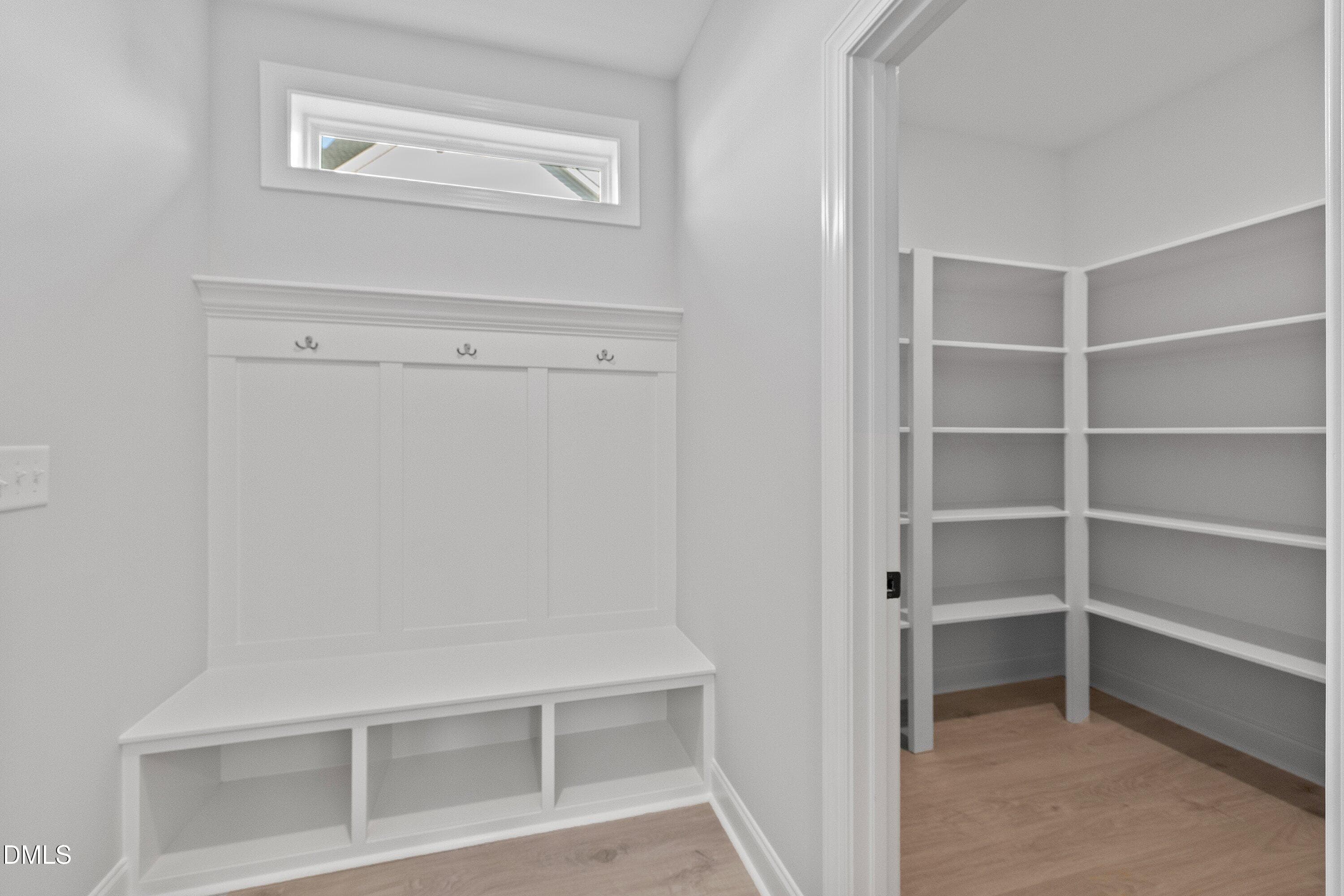 Wood pantry and drop zone - 45 W Victoria Ridge Drive 32, Selma, NC 27576