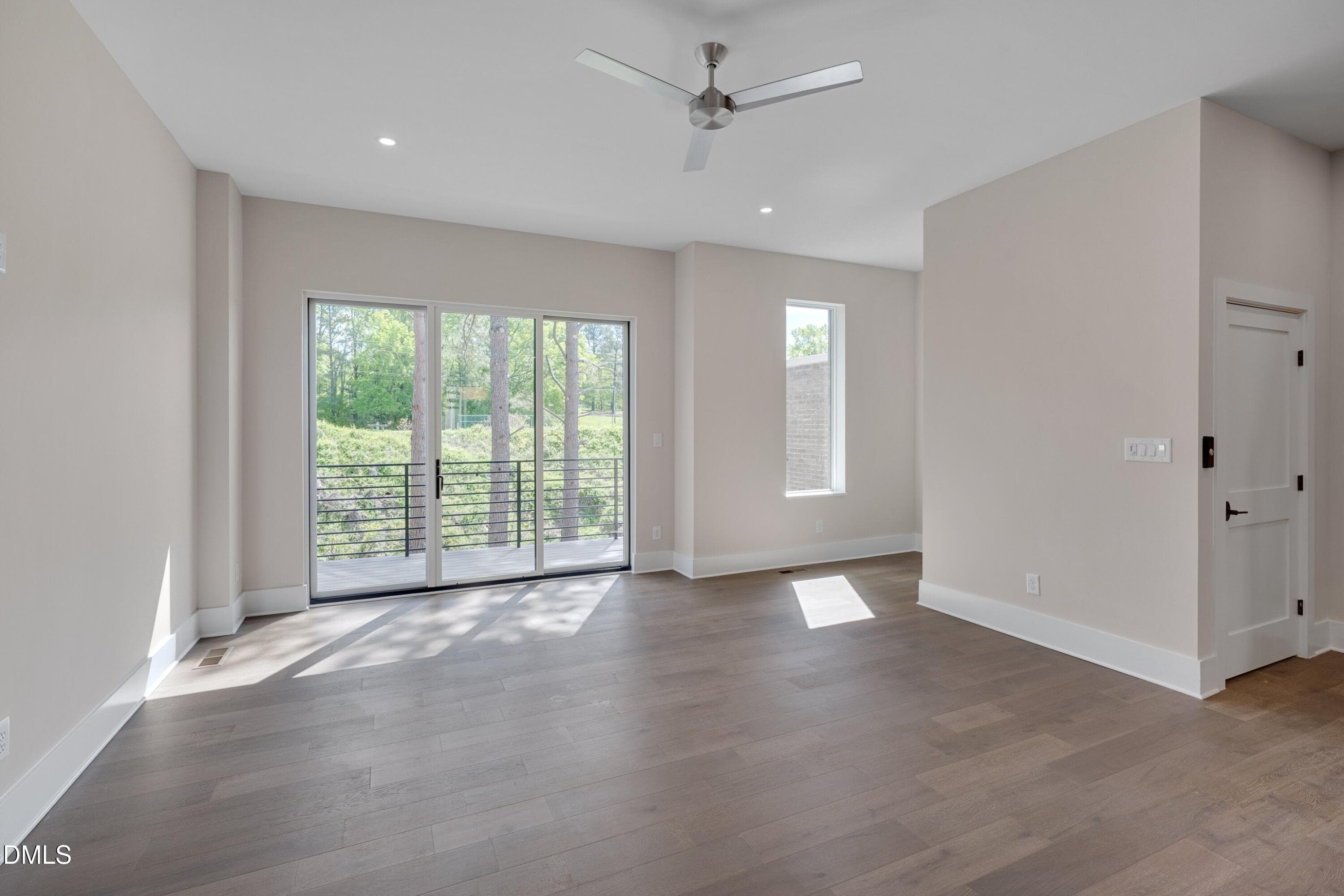 Living Room with Walk out Terrace - 1012 Manor Way, Durham, NC 27701, Durham