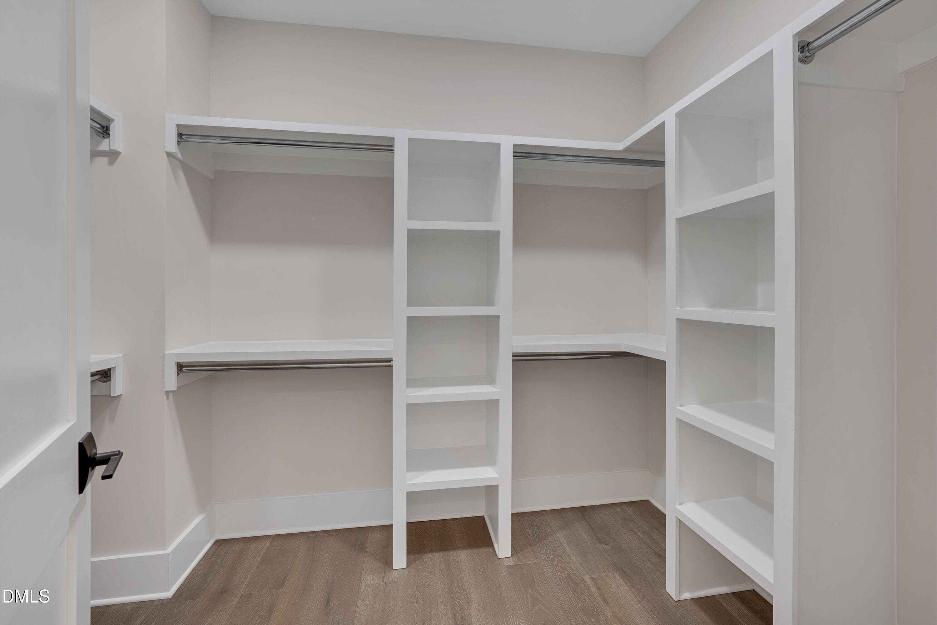 Wood Shelving Primary Closet - 1012 Manor Way, Durham, NC 27701, Durham