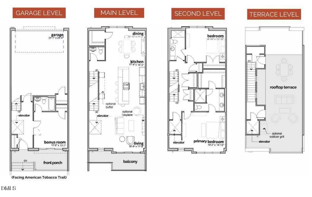 terrace floorplan image 2024 - 1012 Manor Way, Durham, NC 27701, Durham
