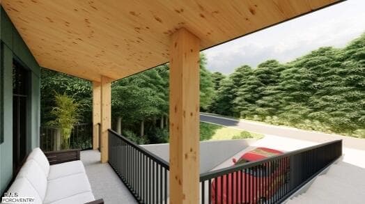 Exterior Rendering 9 - Porch Entry - 1709 Evergreen Avenue, Raleigh, NC 27603, Raleigh