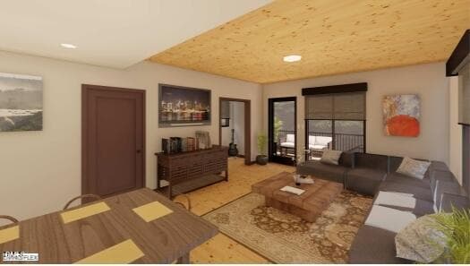 Interior Rendering 8 - Living - 1709 Evergreen Avenue, Raleigh, NC 27603, Raleigh