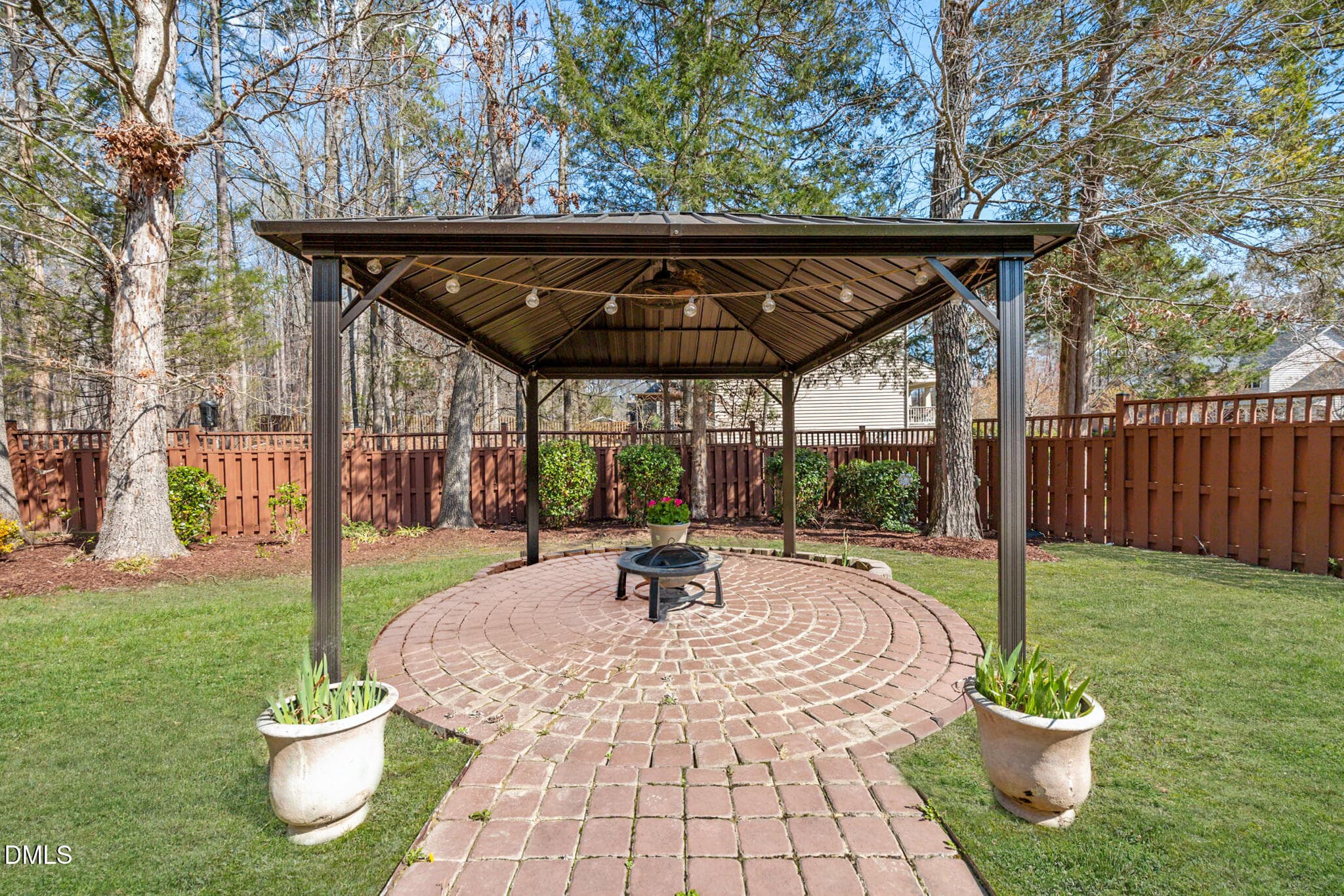 Covered Firepit Area - 4 Tall Leaf Trail, Durham, NC 27712, Durham