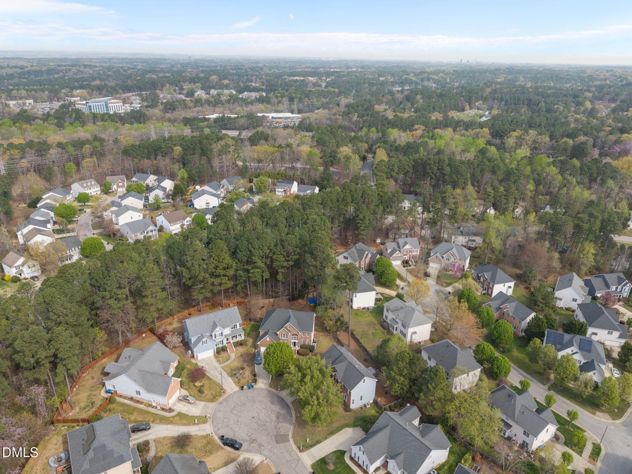 Aerial Cul-de-sac - 6 Upton Court, Durham, NC 27713, Durham