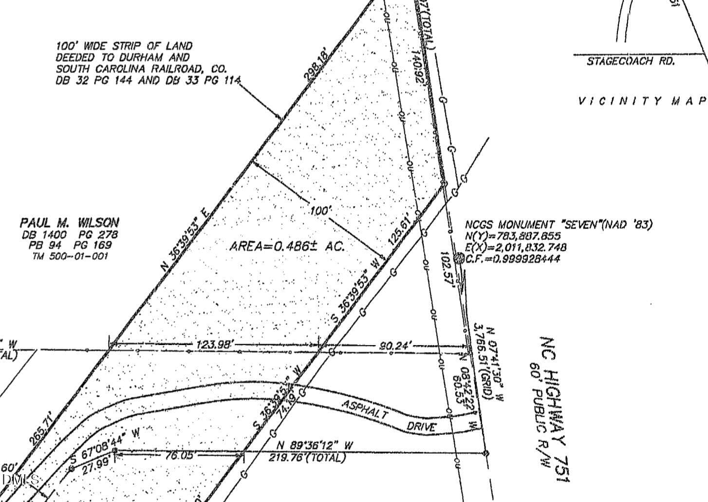 ROW survey snapshot - 8202 N.C. Highway 751, Durham, NC 27713, Durham