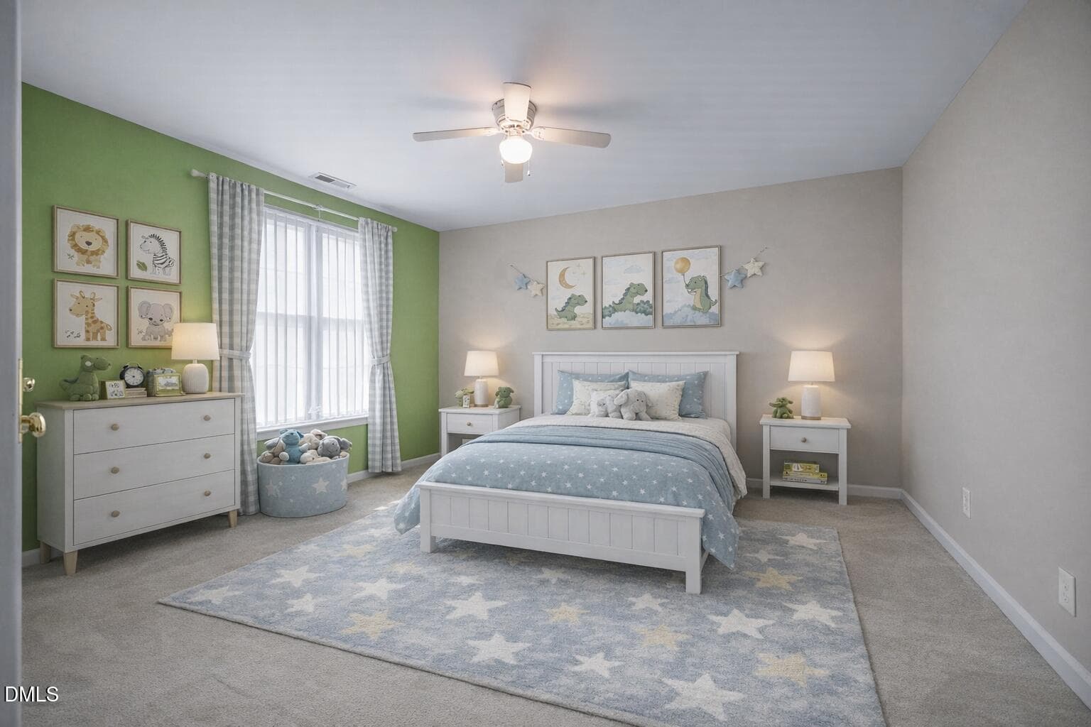 Bedroom staged - 6 Upton Court, Durham, NC 27713, Durham