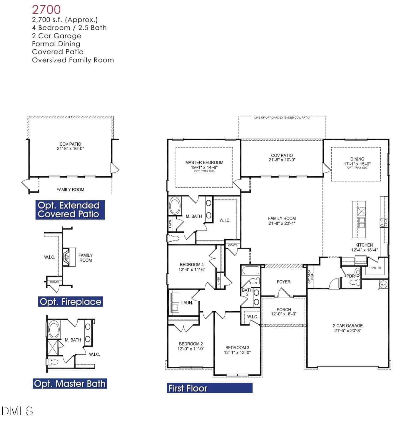 2700 Plan - 180 Galway Road, Lillington, NC 27546