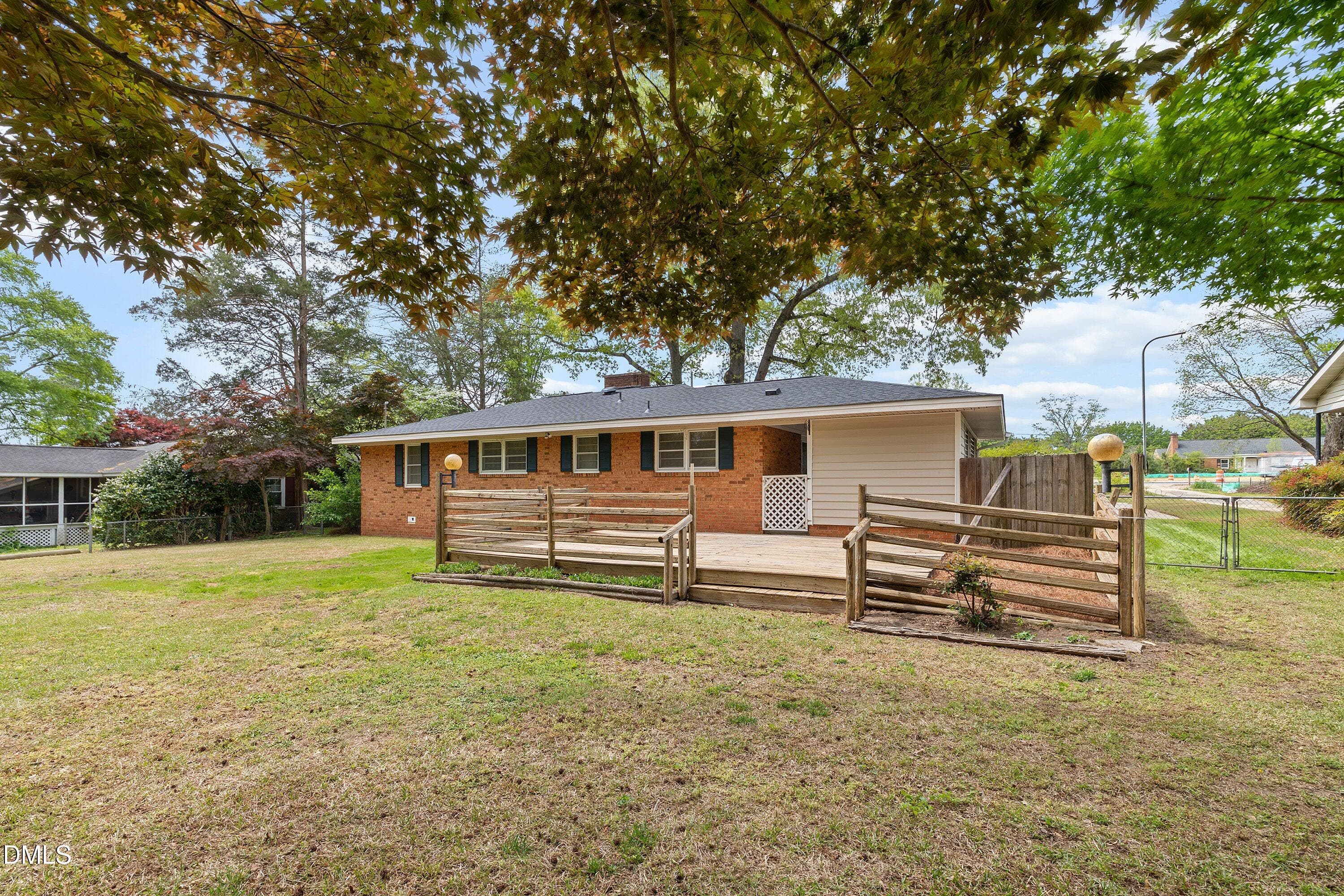 Rear of home-deck - 8413 Fayetteville Road, Raleigh, NC 27603, Raleigh