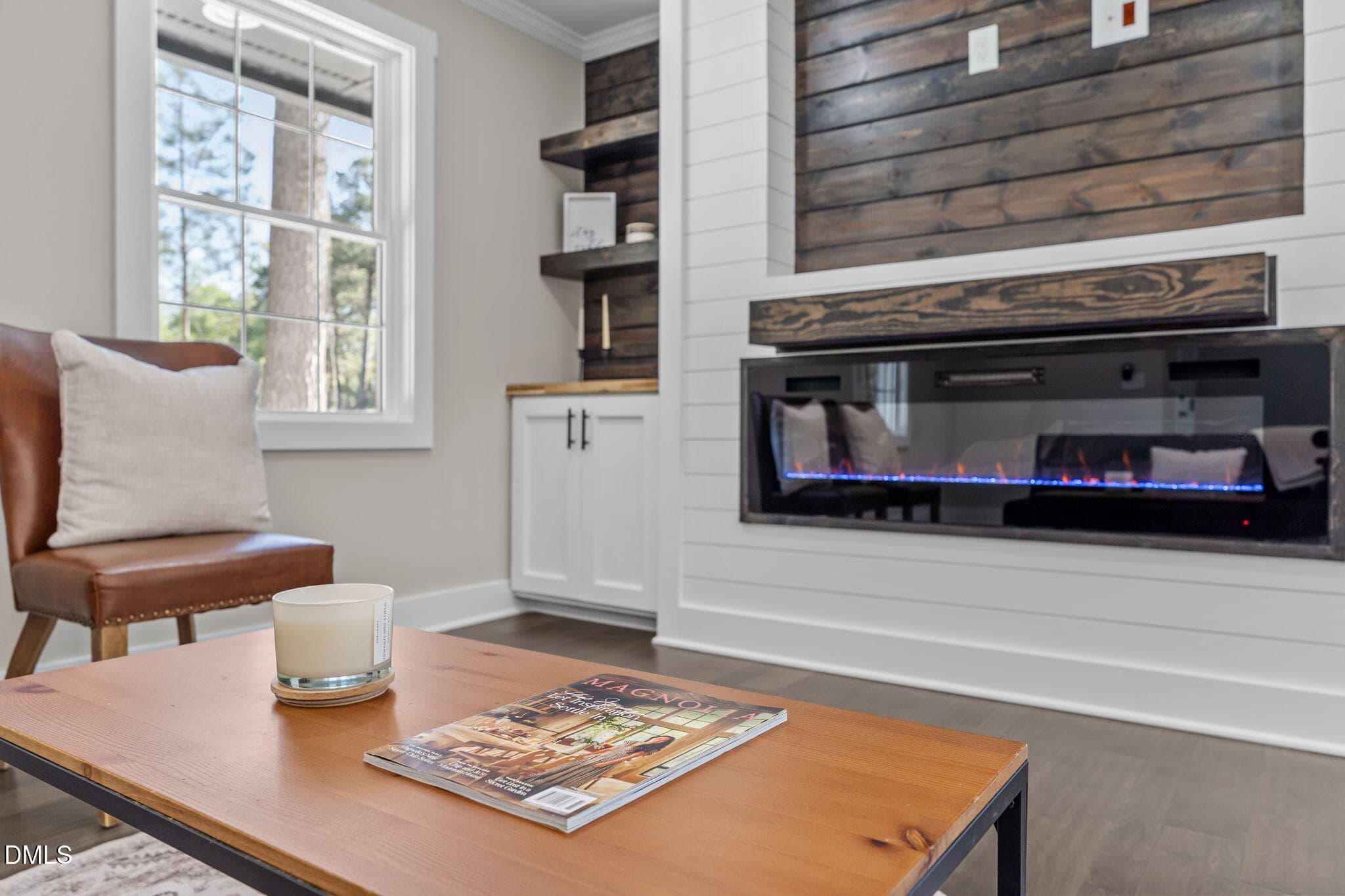 built-in + fire place close up - 28 Elaine Drive, Rocky Mount, NC 27801