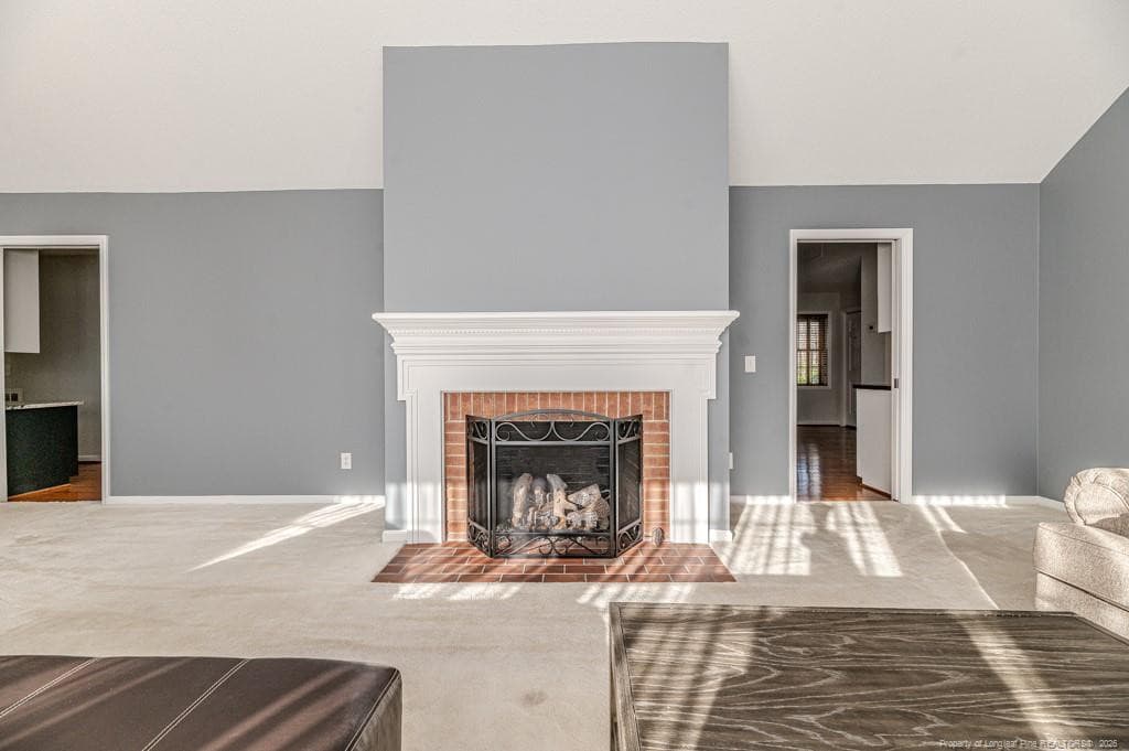 Fireplace View - 1905 Wedgewood Drive, Sanford, NC 27332