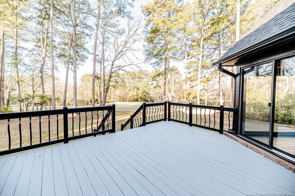 Rear Deck View to Golf Course - 1905 Wedgewood Drive, Sanford, NC 27332