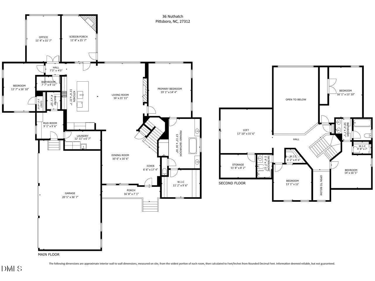 Floor Plan - 36 Nuthatch - 36 Nuthatch Drive, Pittsboro, NC 27312