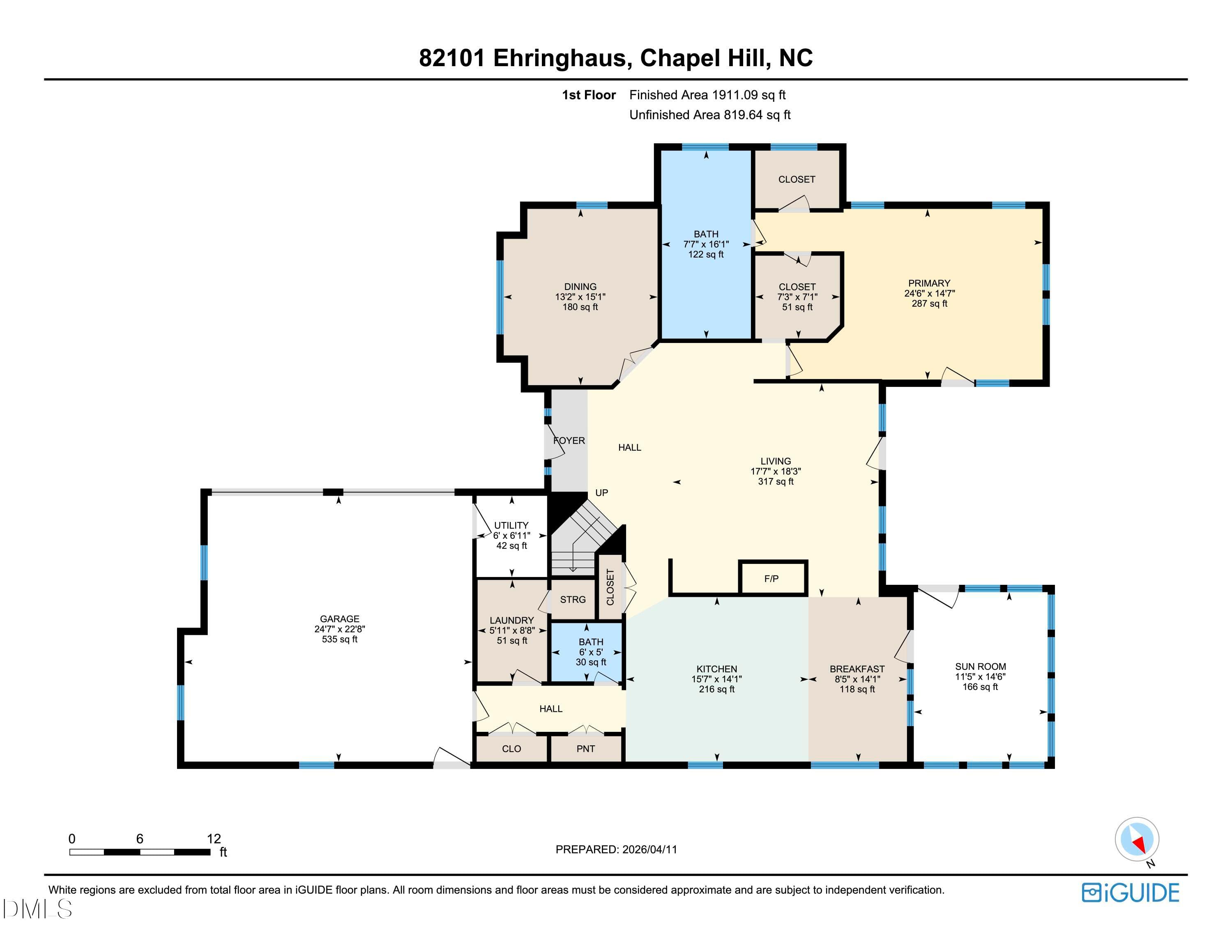 82101 Ehringhaus Floorplan 1 - 82101 Ehringhaus, Chapel Hill, NC 27517, Chapel Hill