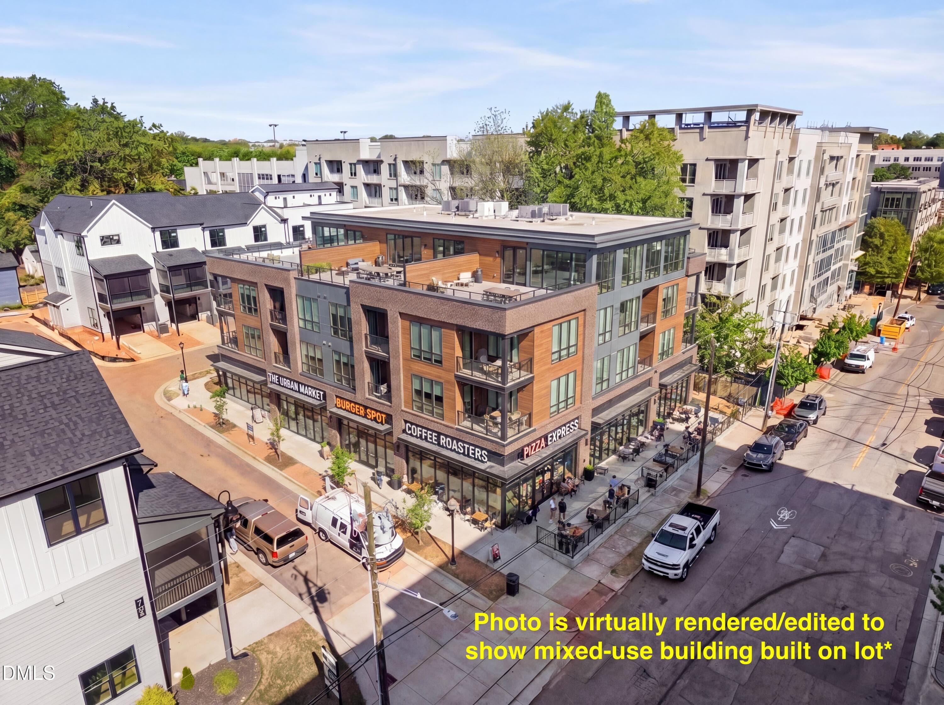 Virtual Rendering of Townhomes - 407 & 411 N Boylan Avenue, Raleigh, NC 27603, Raleigh