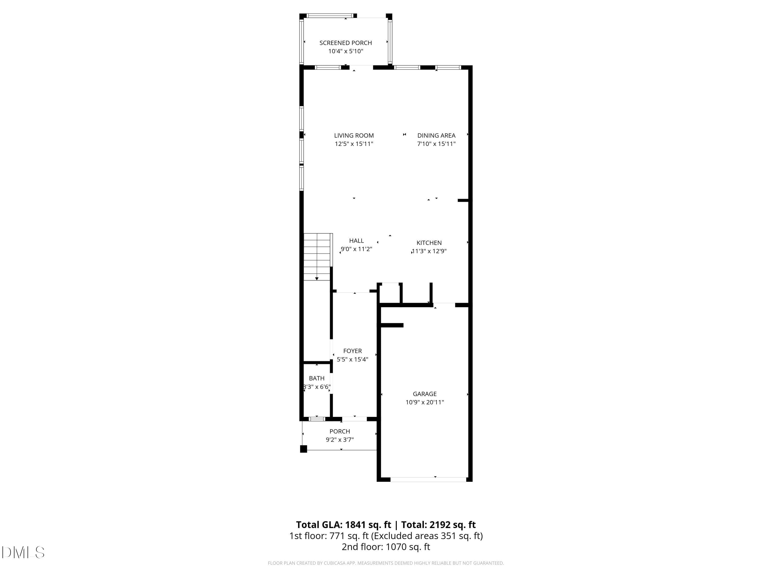 2-Floorplan_1 - 5717 Woodlawn Drive, Durham, NC 27703, Durham